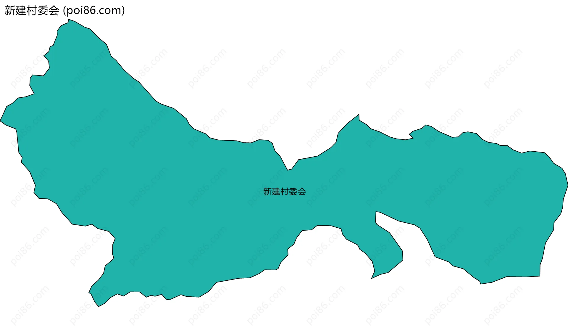 新建村委会边界地图