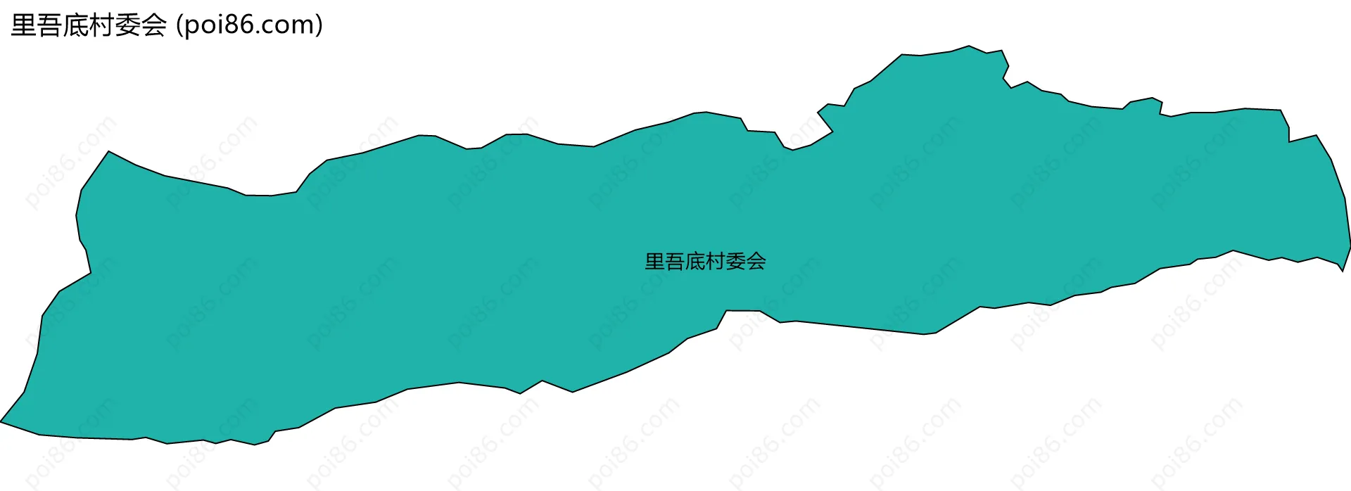 里吾底村委会边界地图