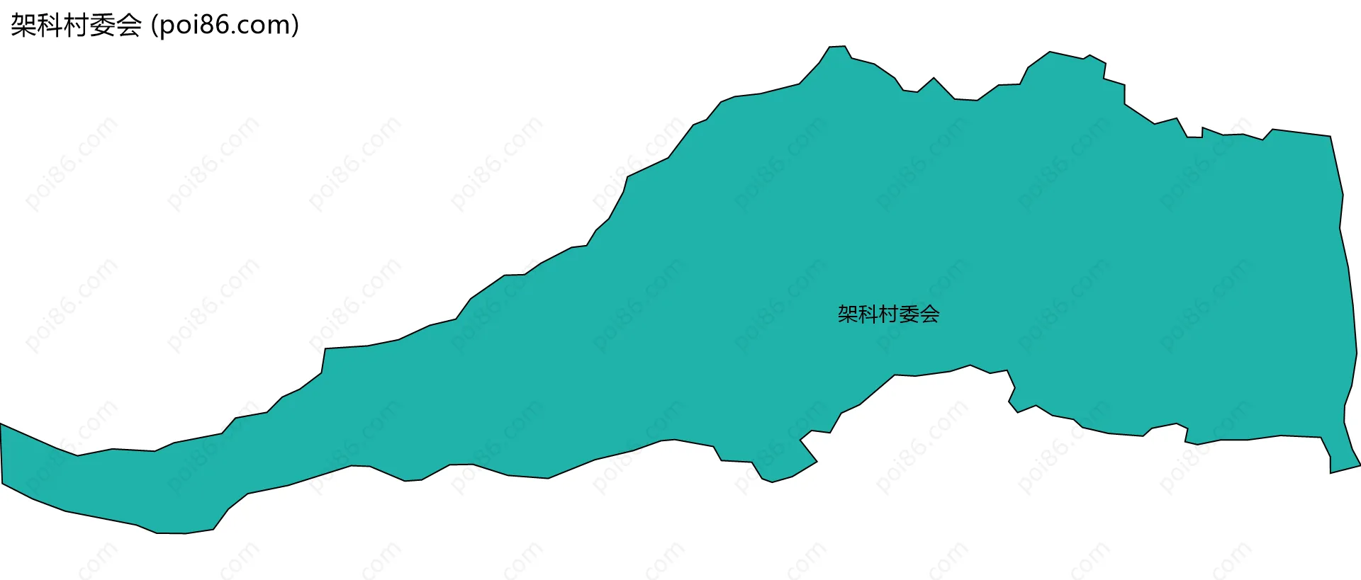 架科村委会边界地图