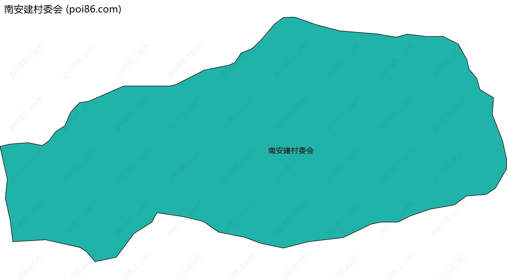 南安建村委会边界地图