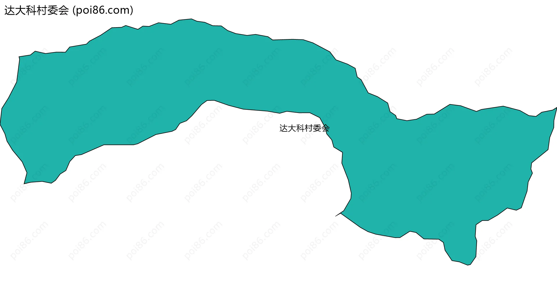 达大科村委会边界地图