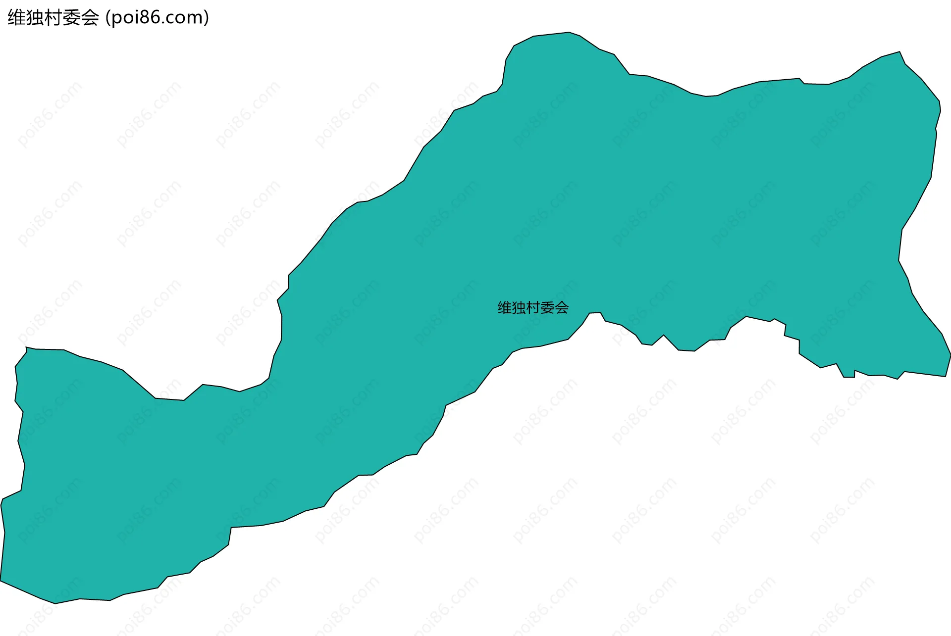 维独村委会边界地图