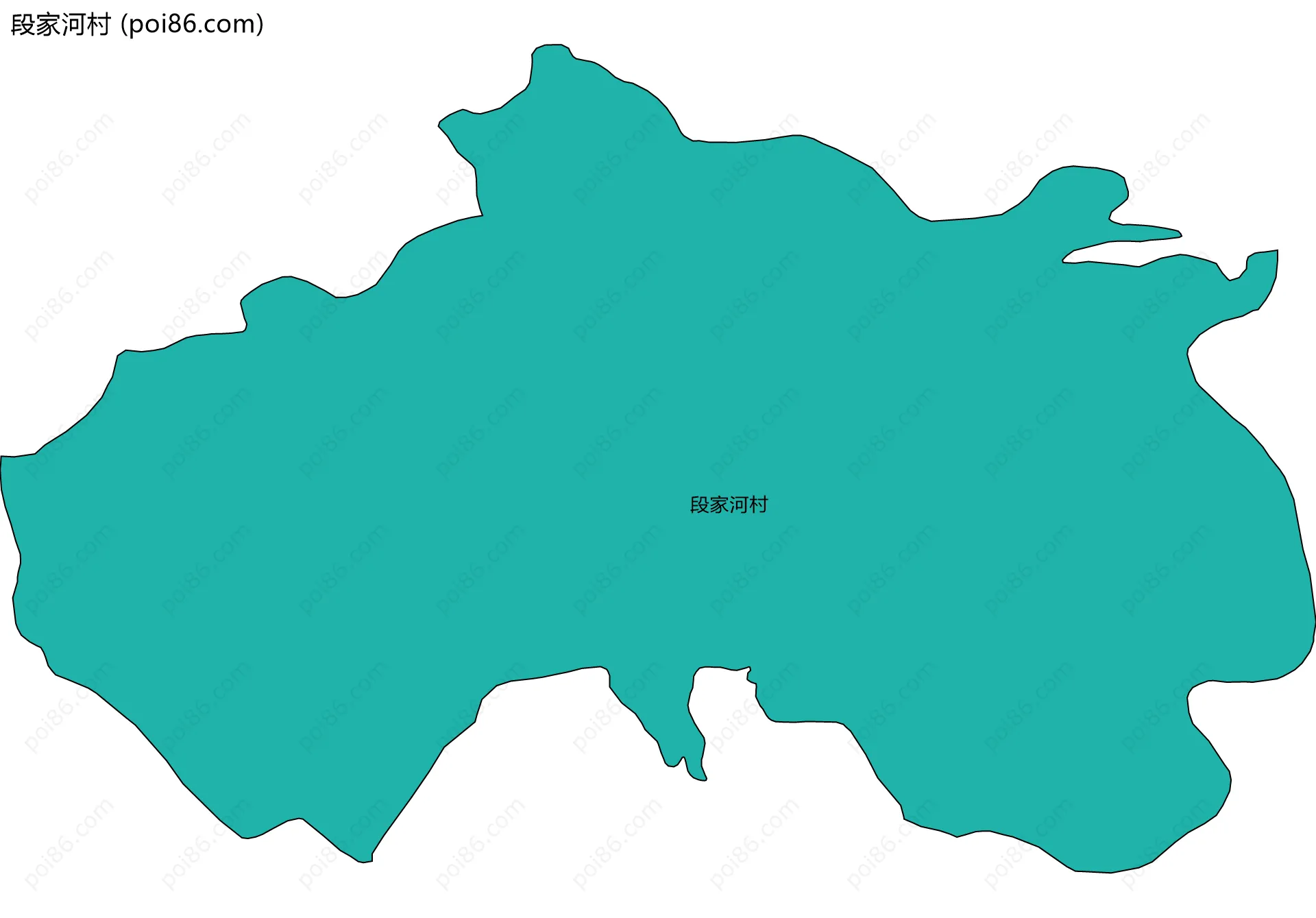 段家河村边界地图