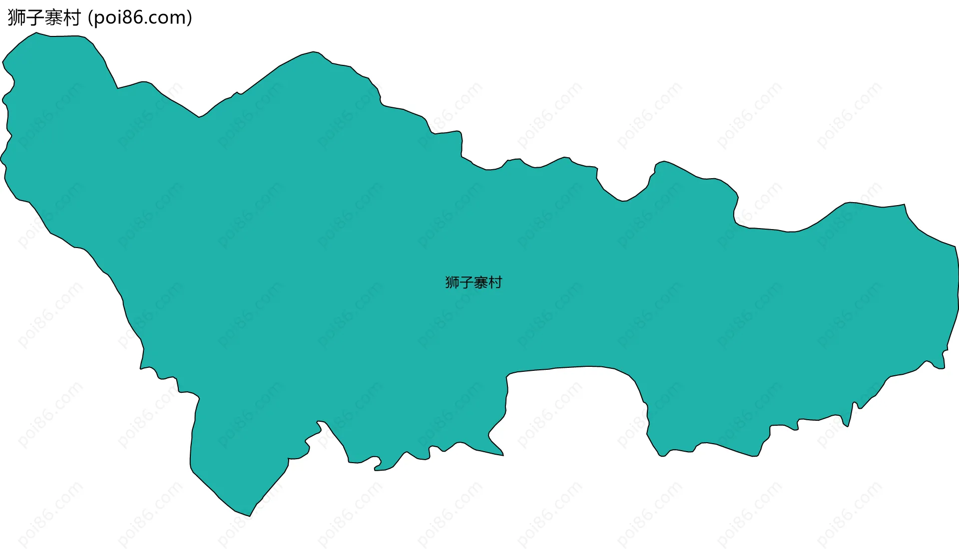 狮子寨村边界地图