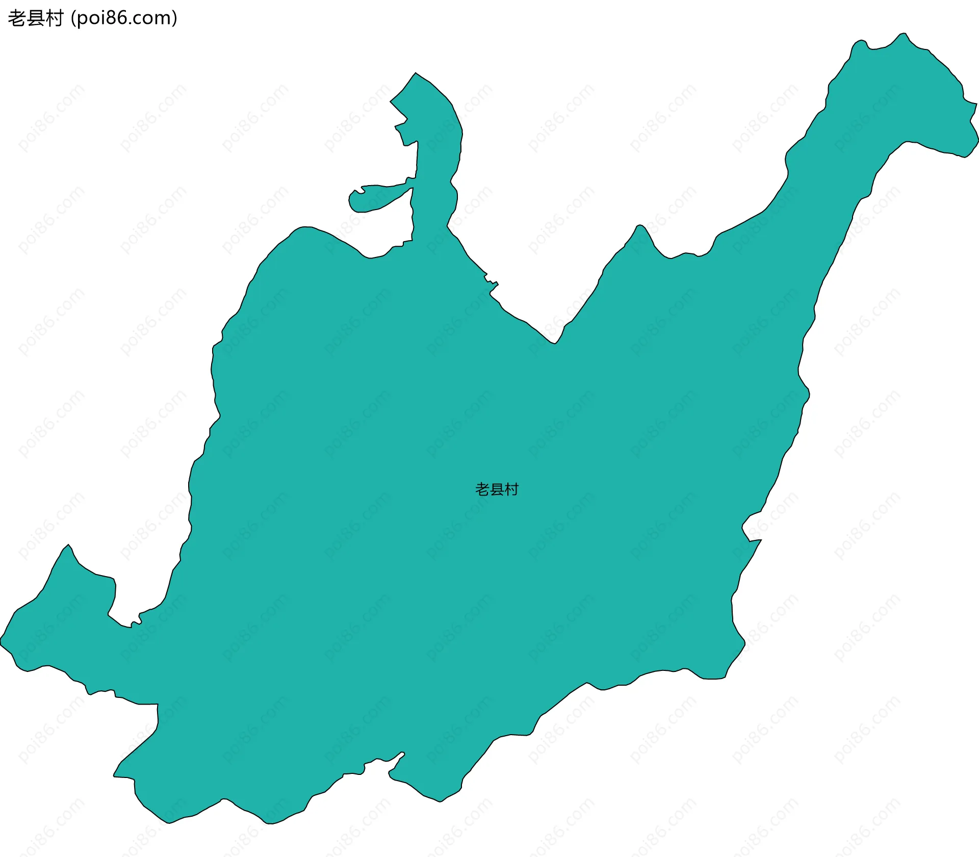 老县村边界地图