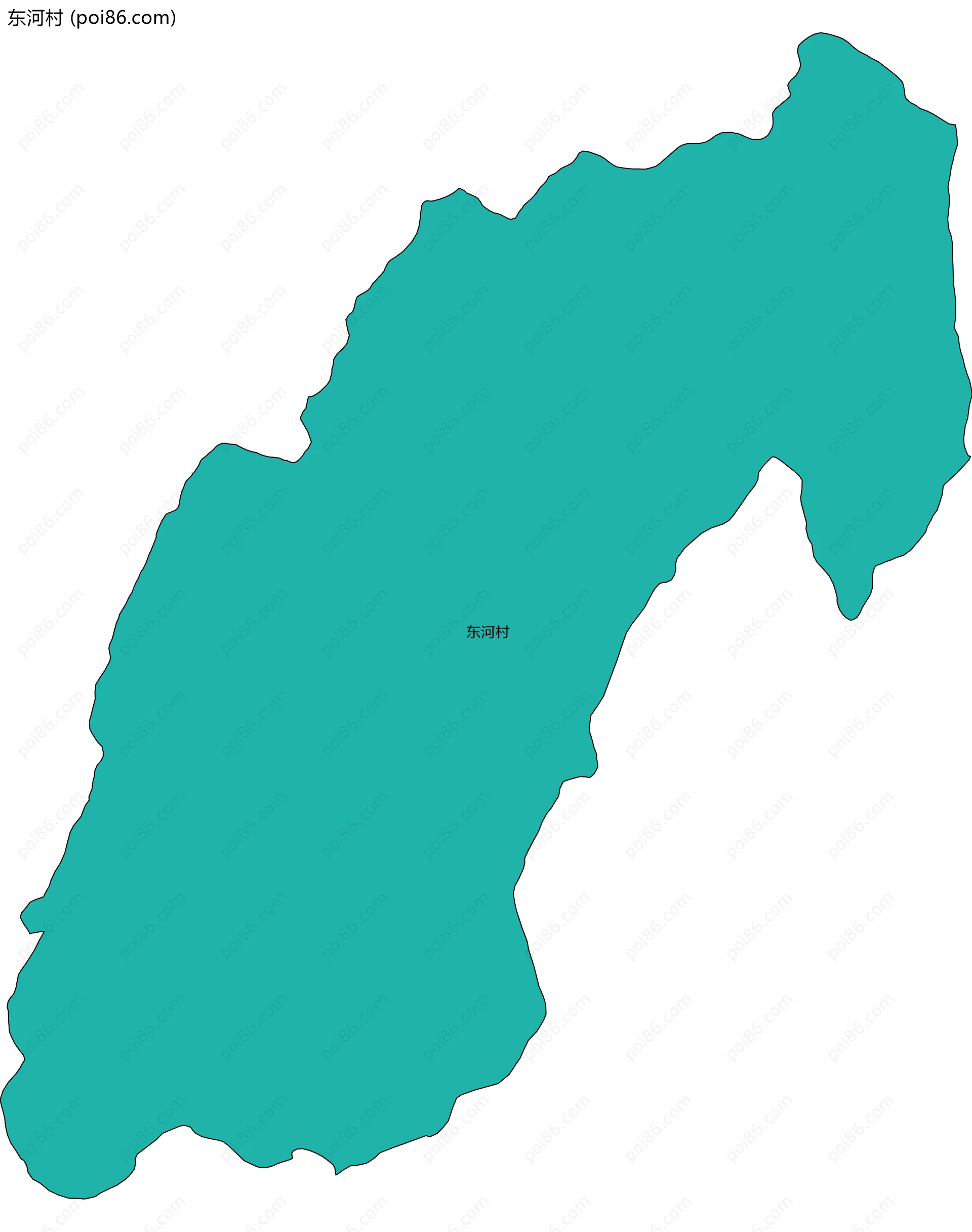 东河村边界地图