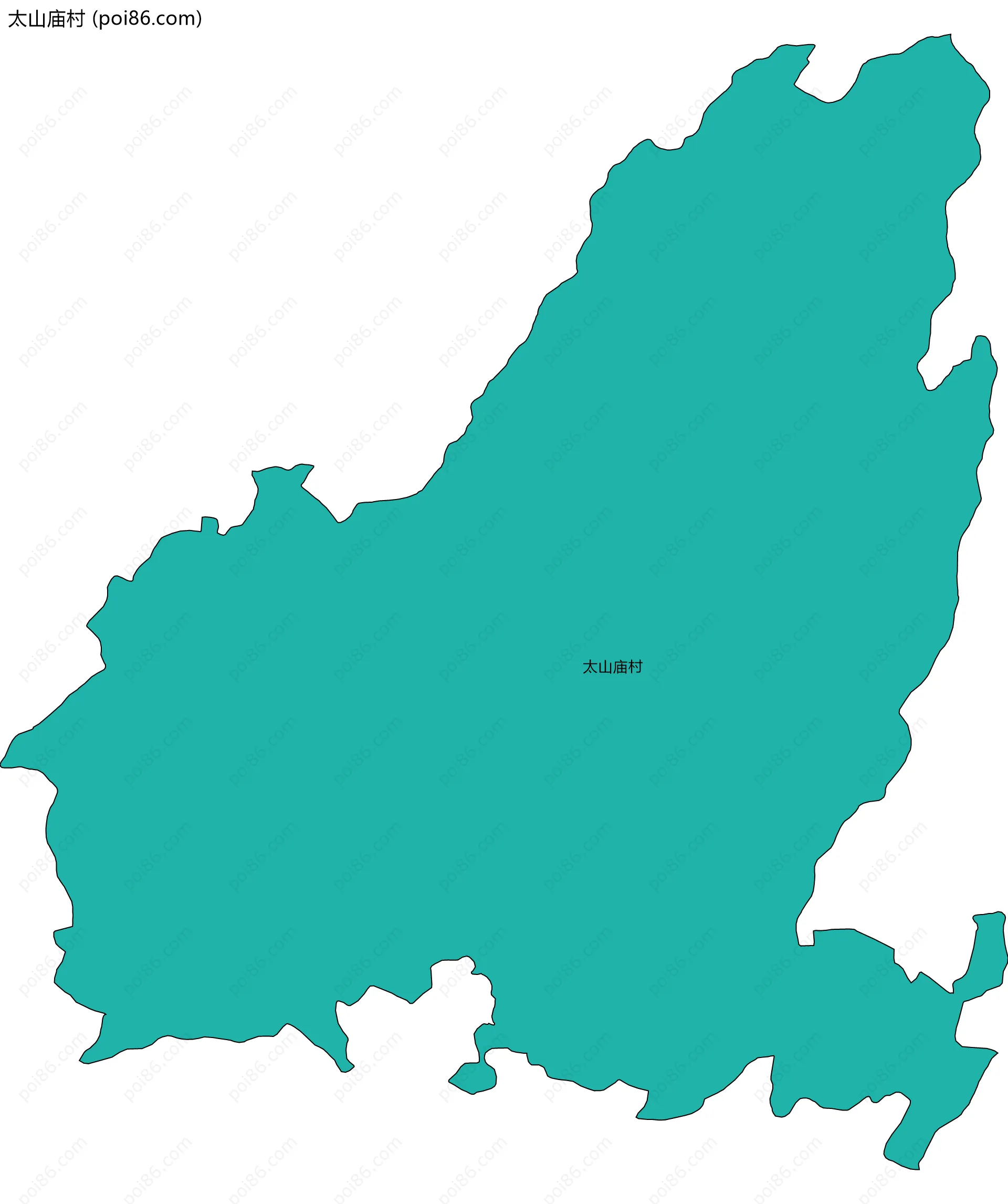 太山庙村边界地图