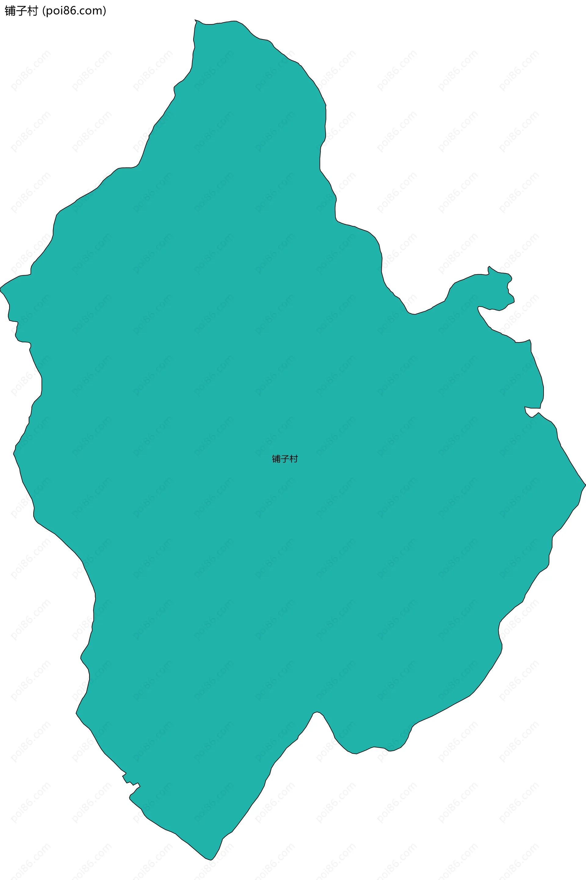 铺子村边界地图