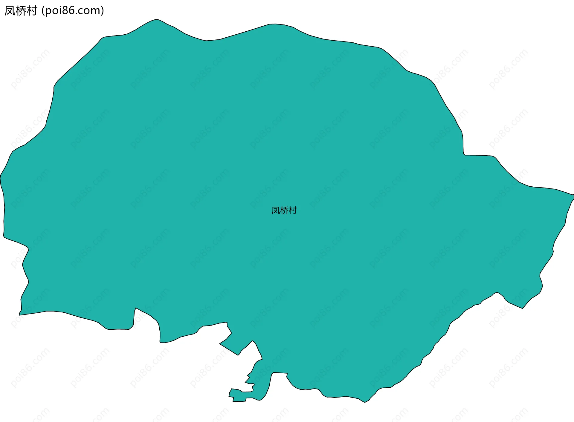 凤桥村边界地图