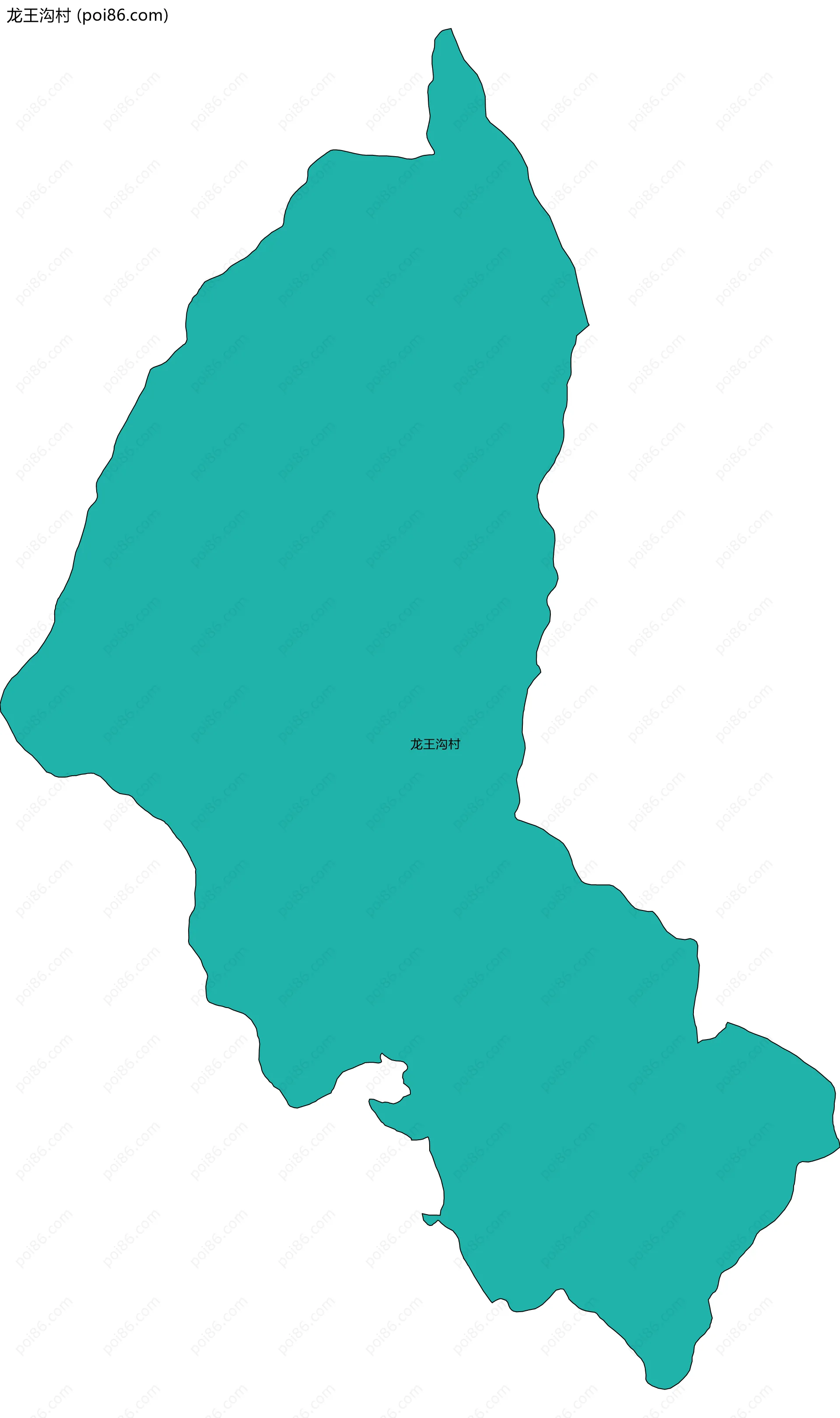 龙王沟村边界地图