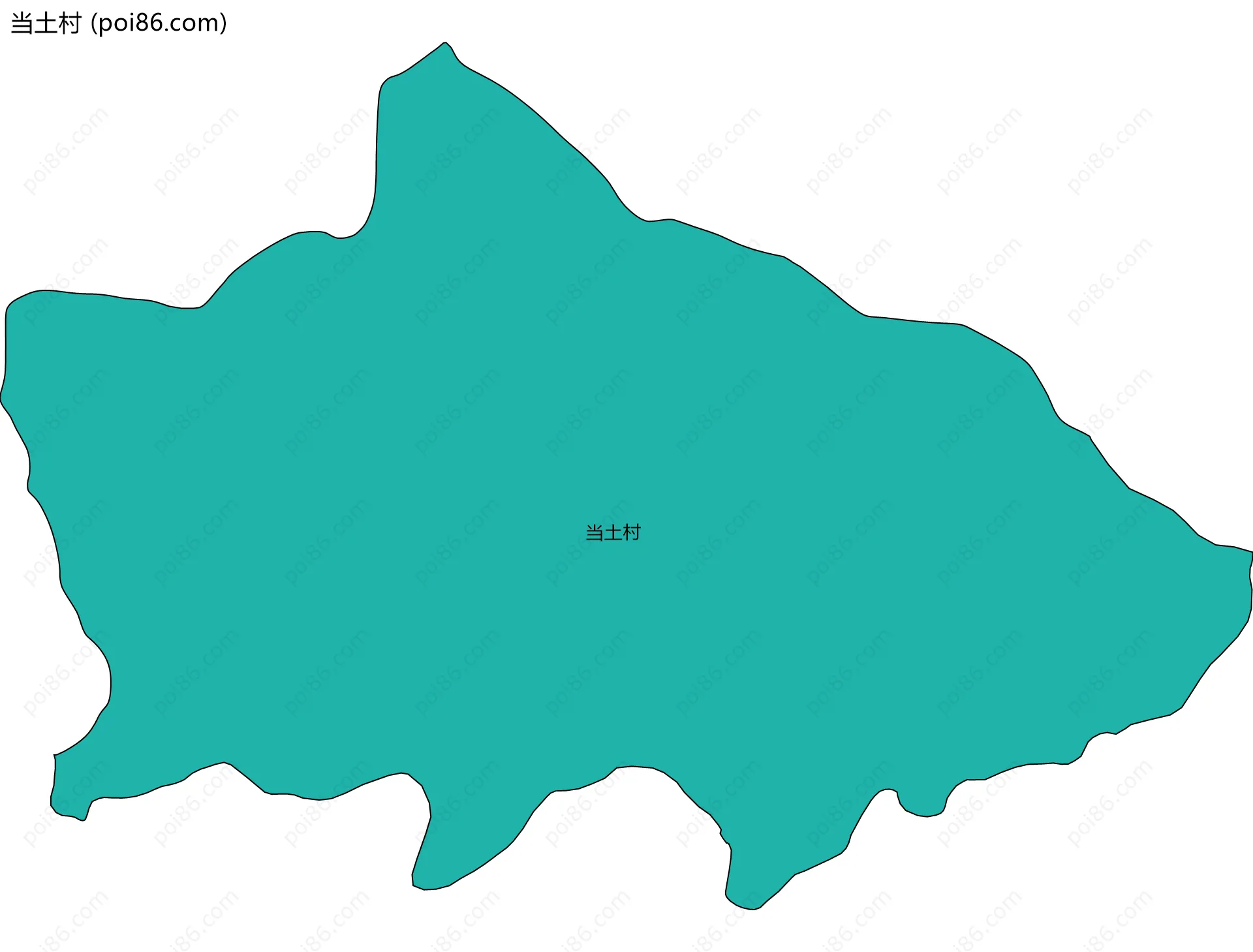 当土村边界地图