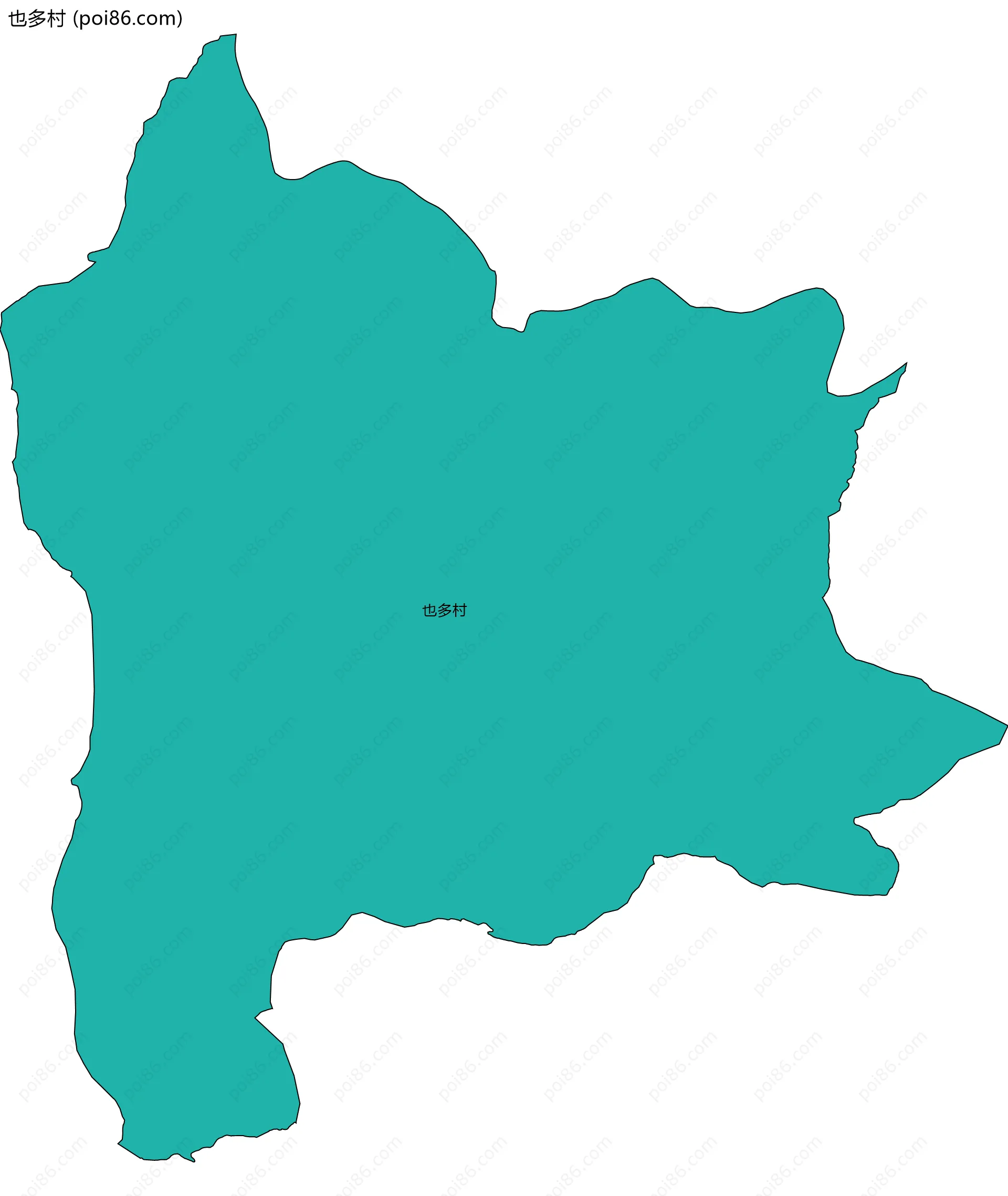 也多村边界地图