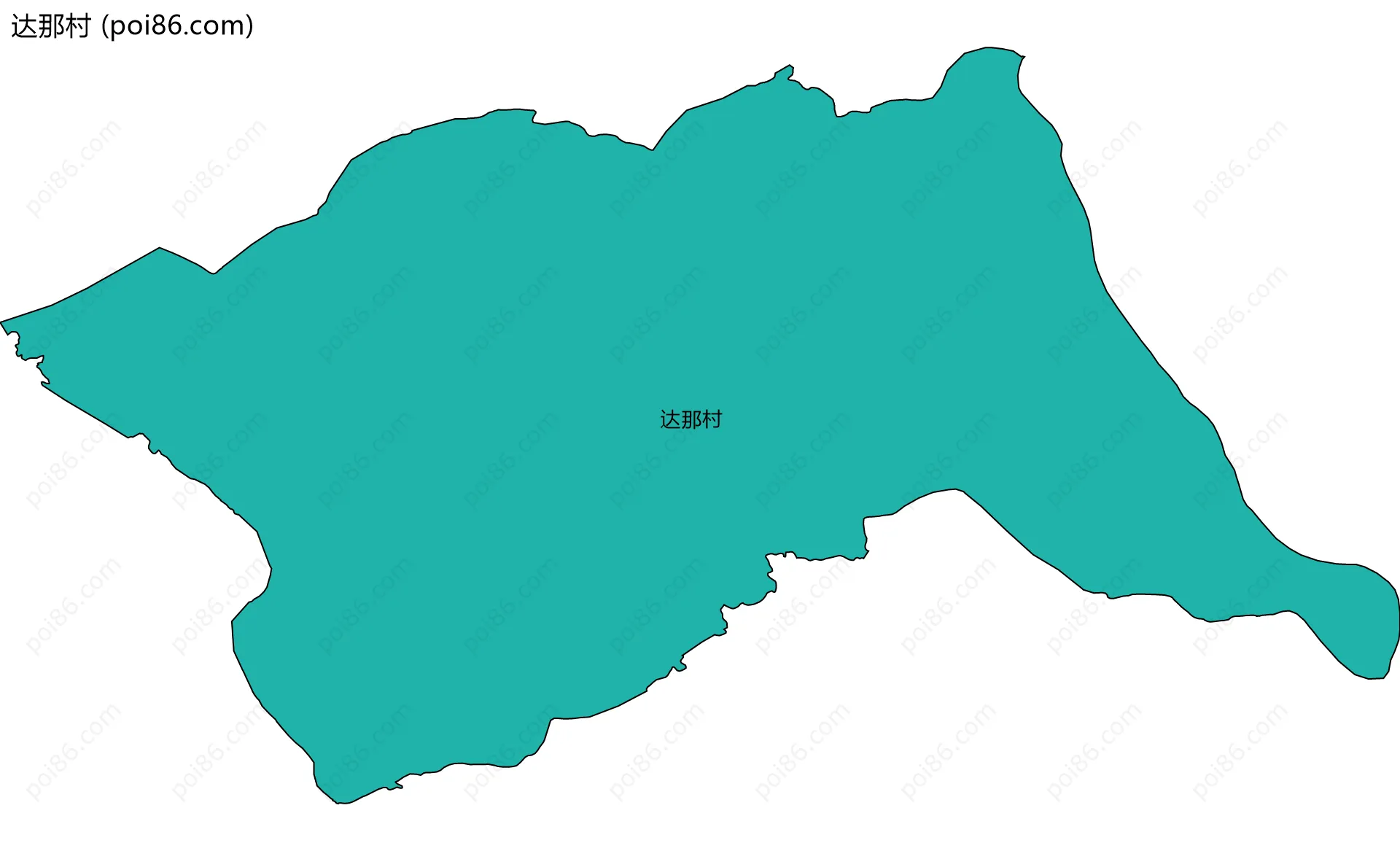 达那村边界地图