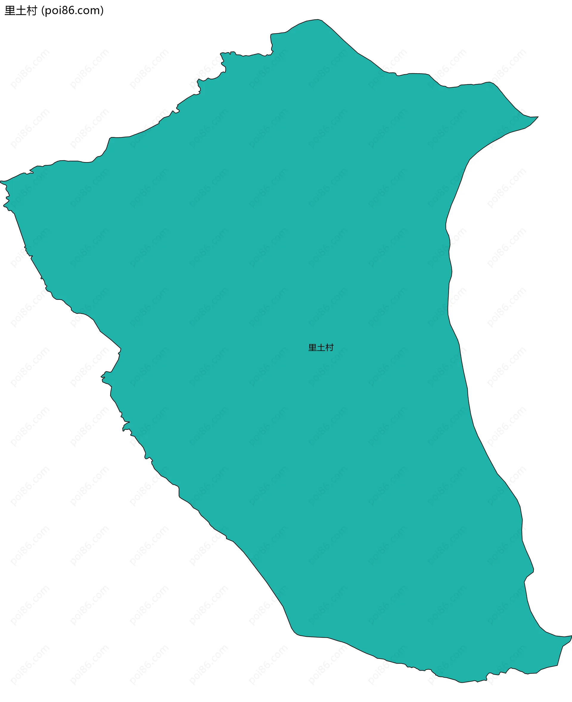 里土村边界地图