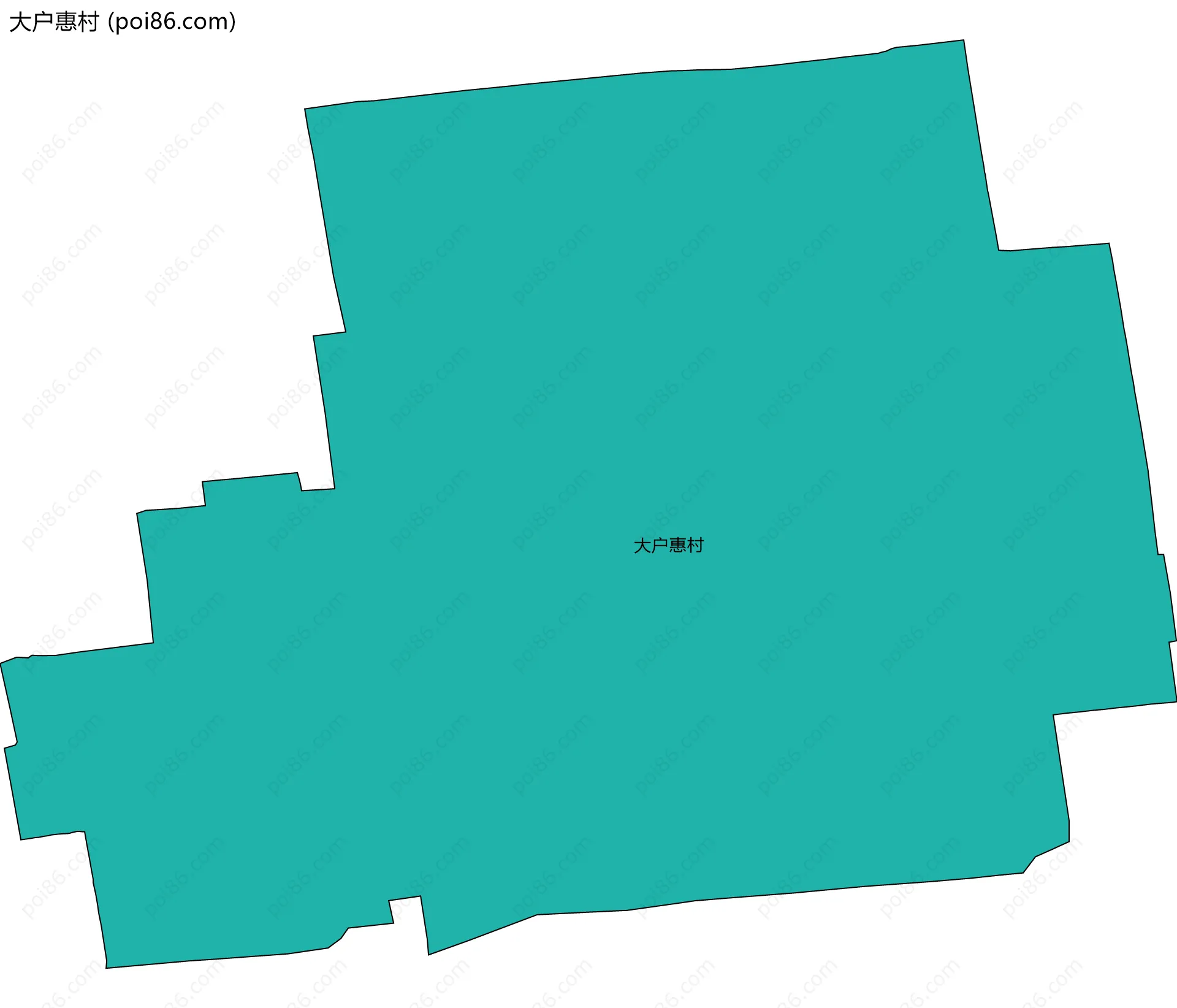 大户惠村边界地图