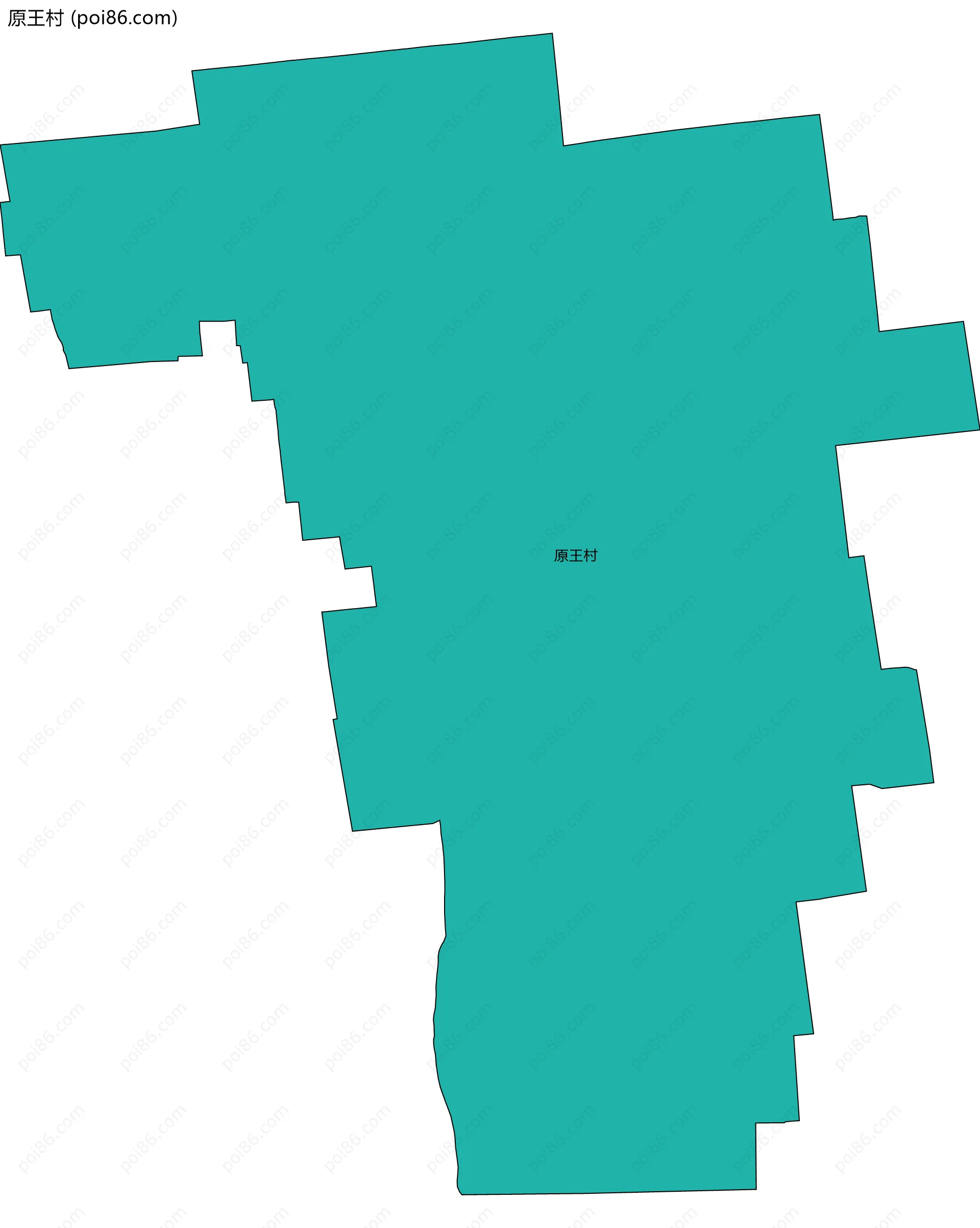 原王村边界地图