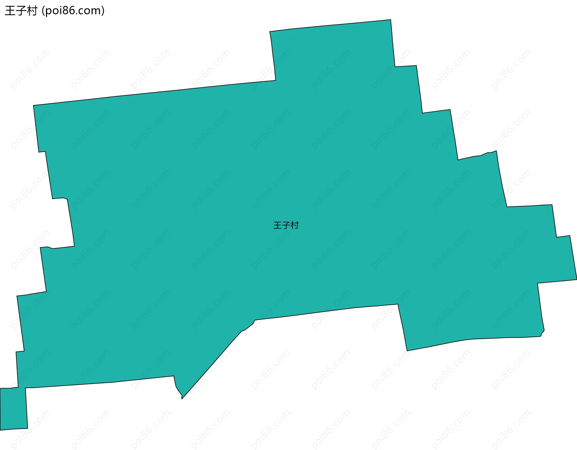 王子村边界地图