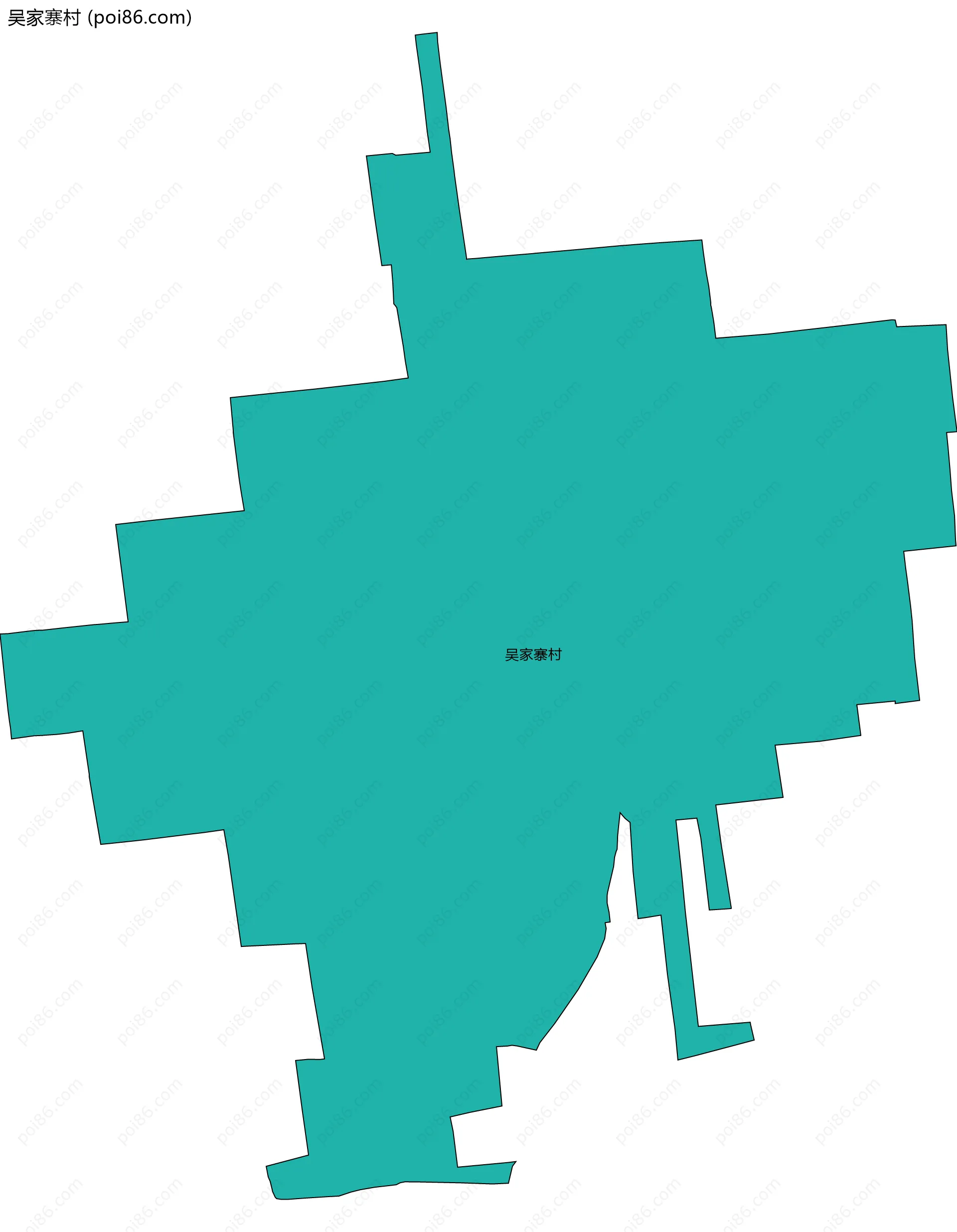 吴家寨村边界地图