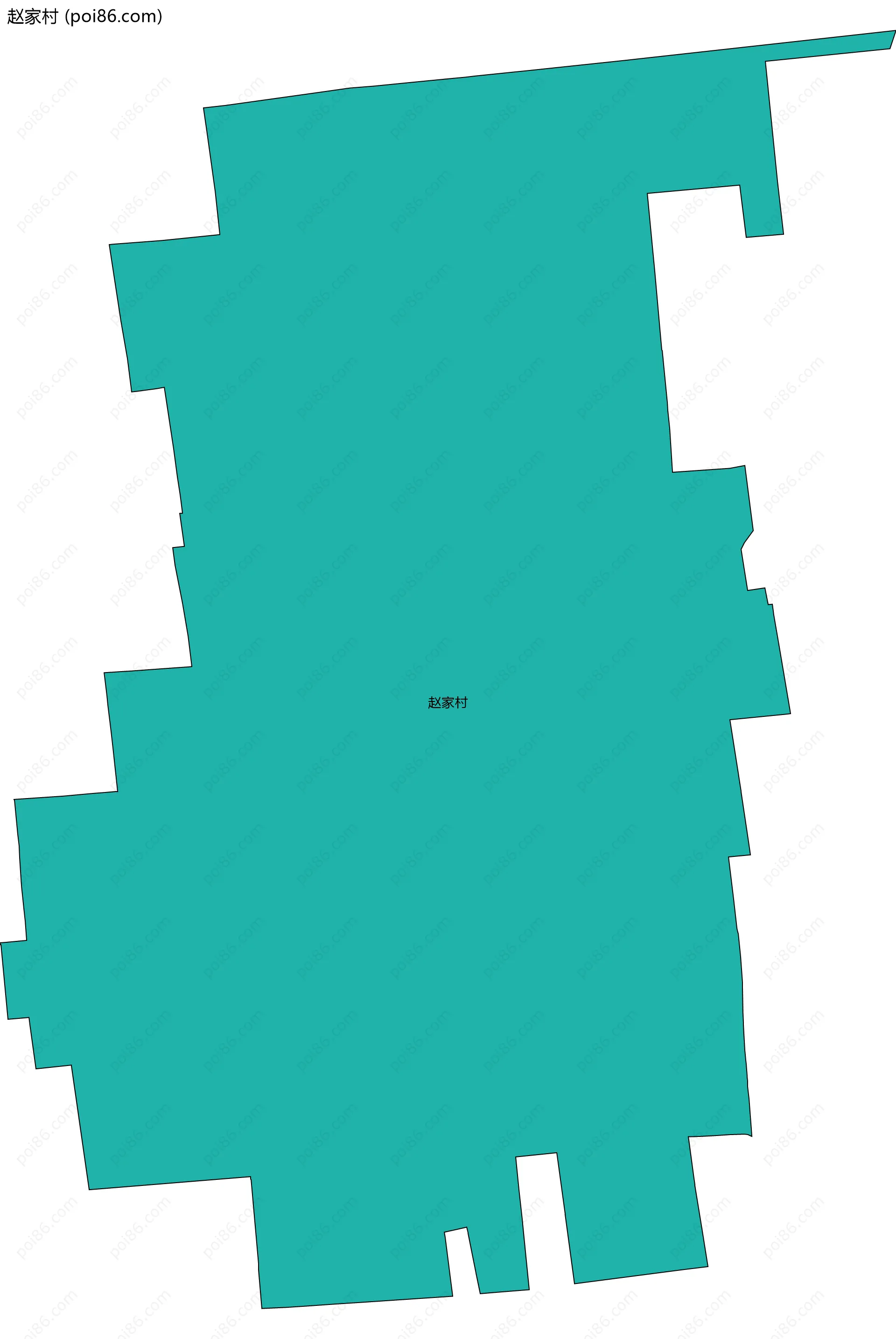 赵家村边界地图