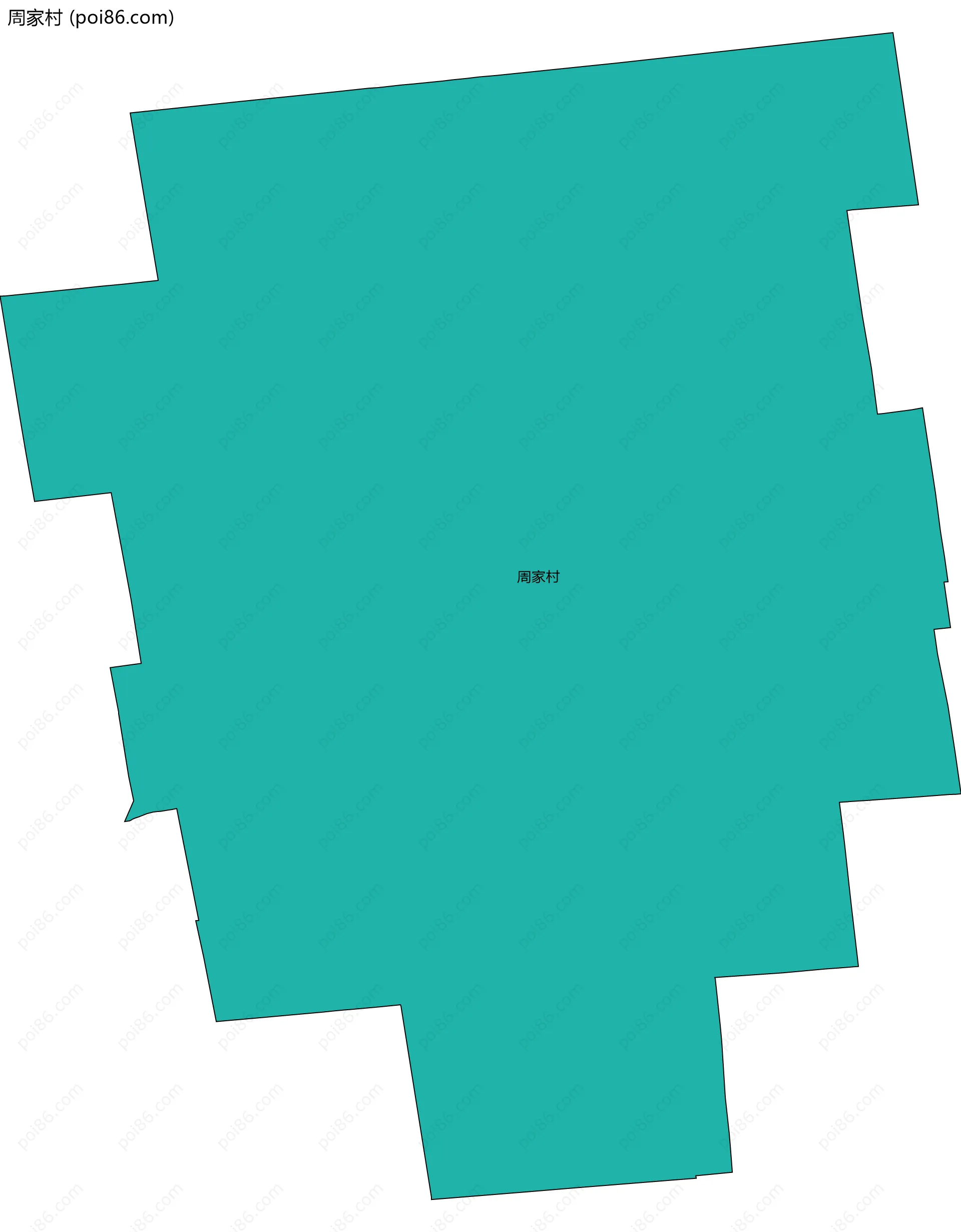 周家村边界地图