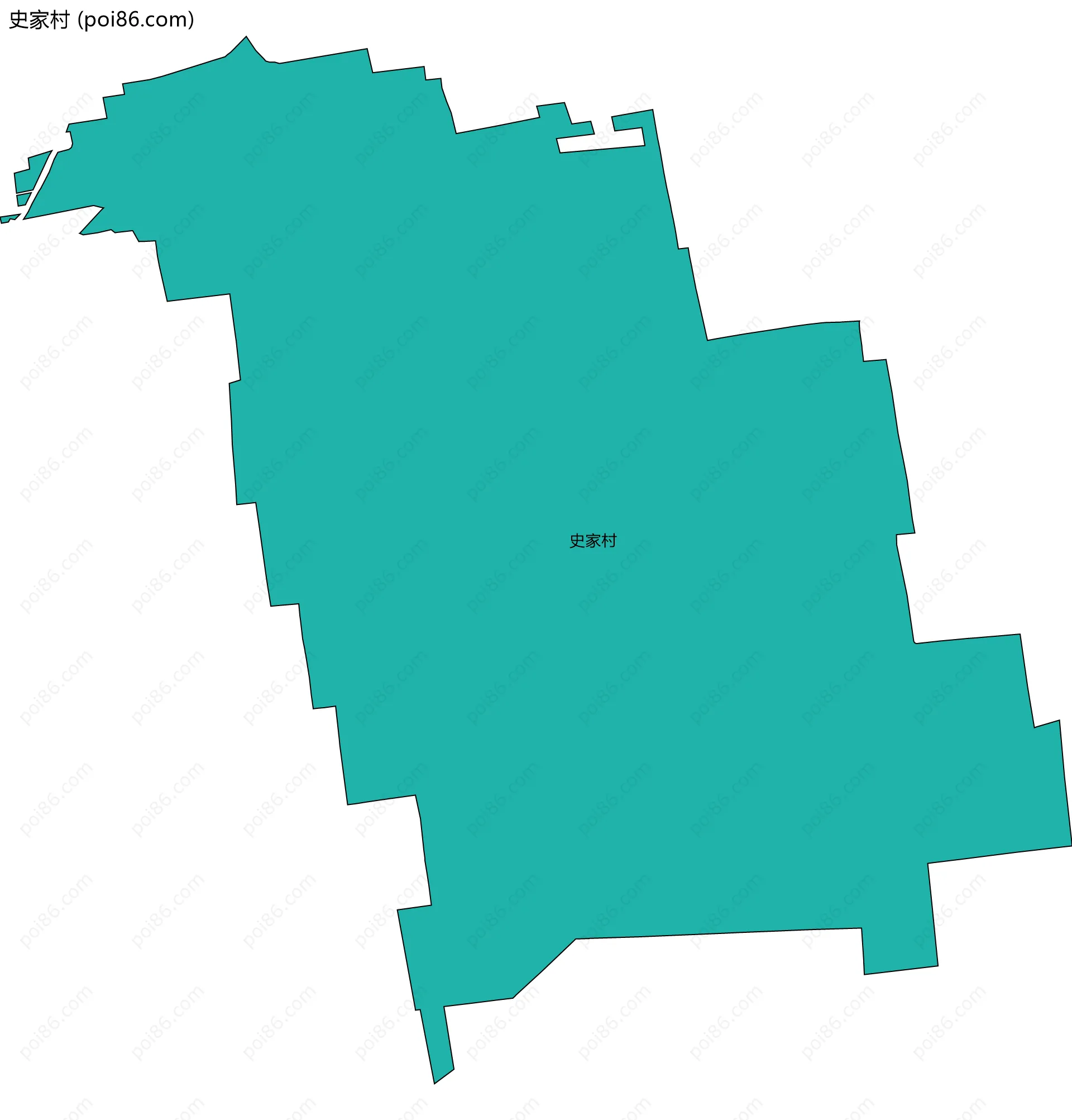 史家村边界地图