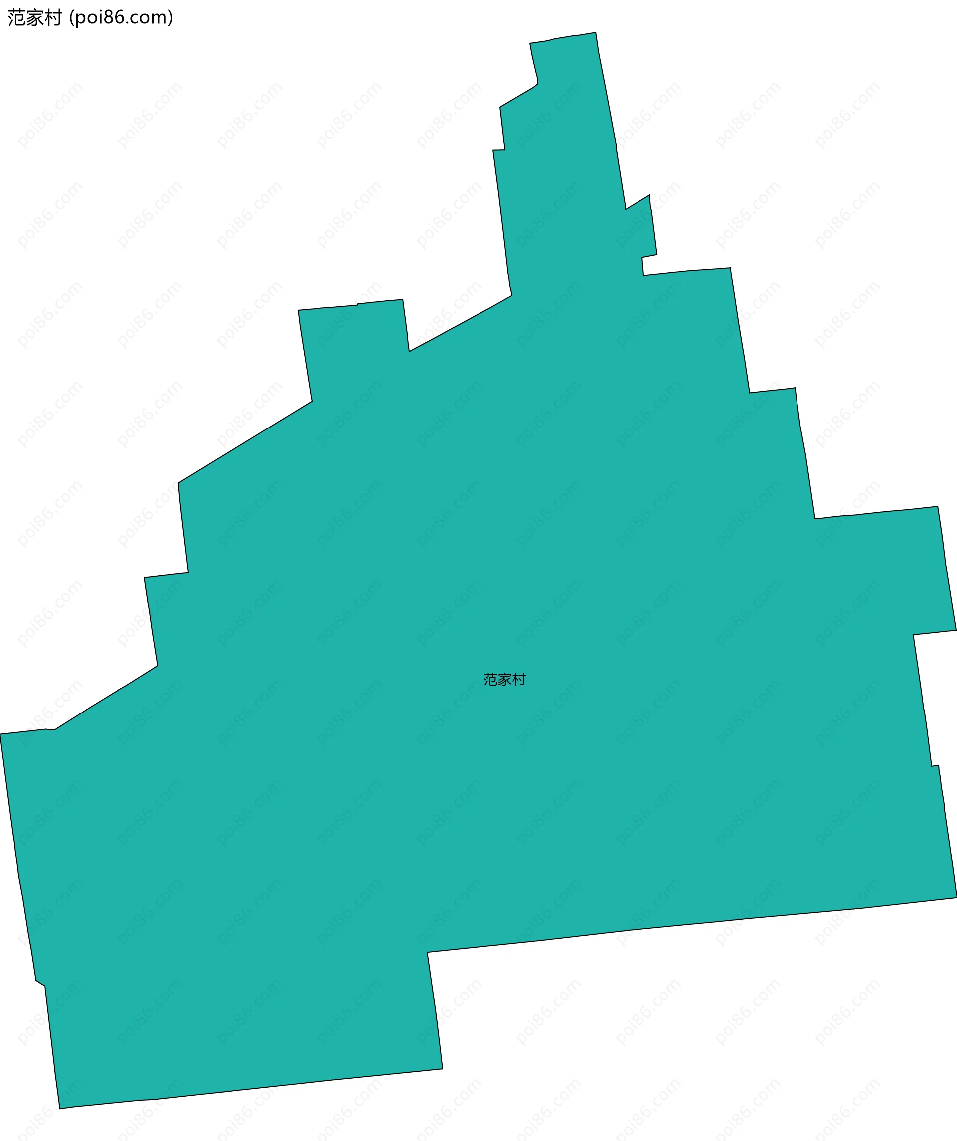 范家村边界地图