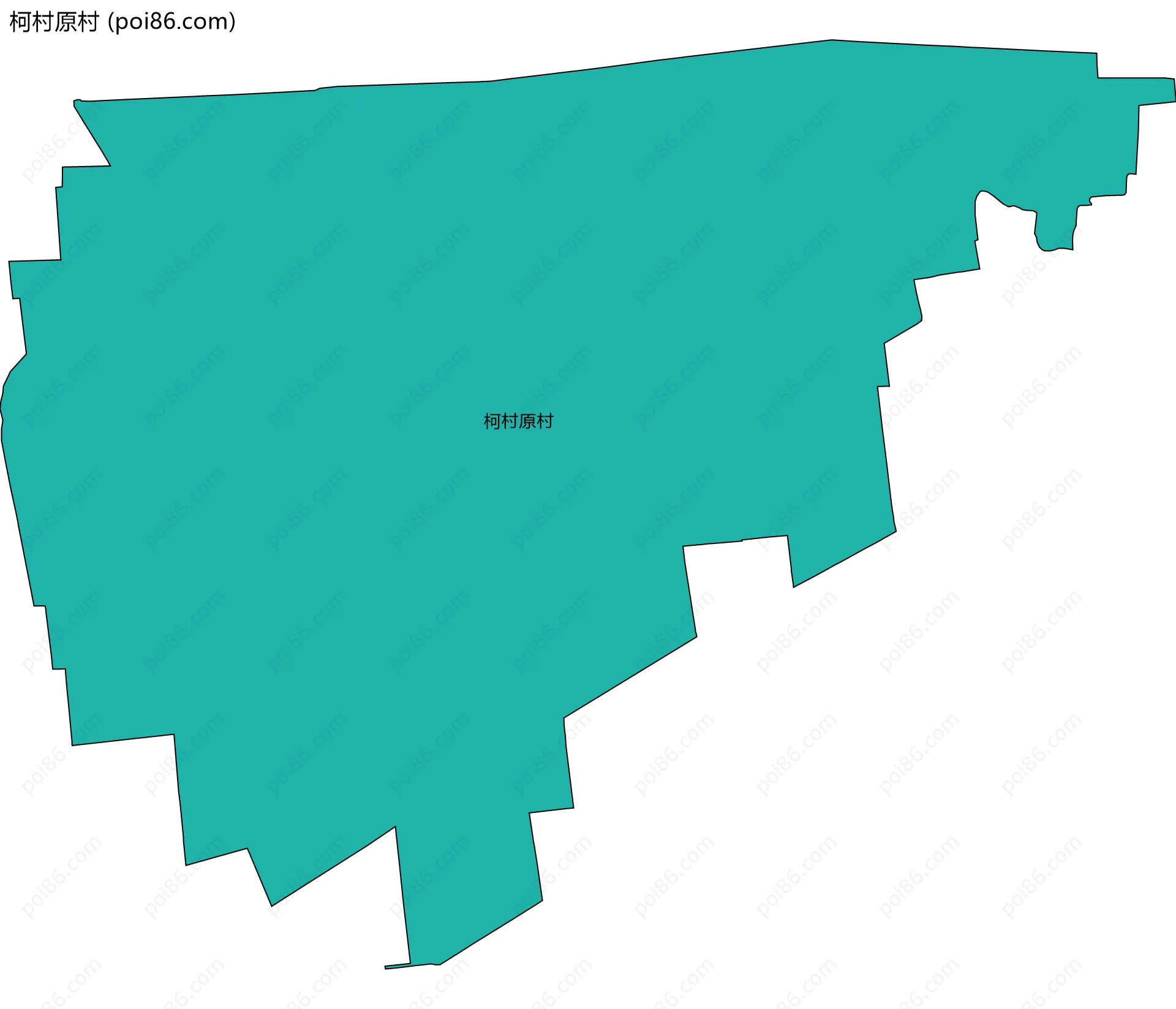 柯村原村边界地图