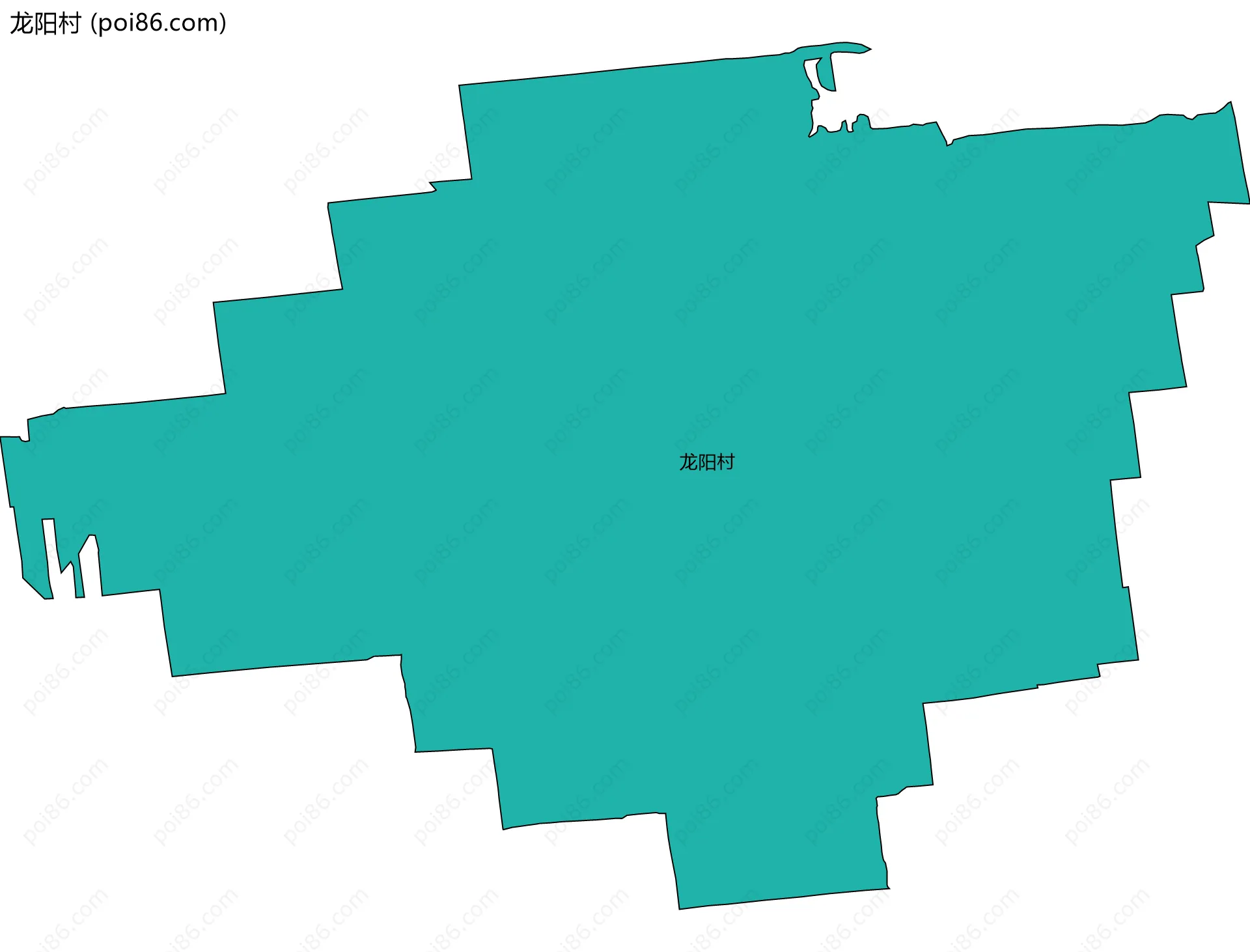 龙阳村边界地图