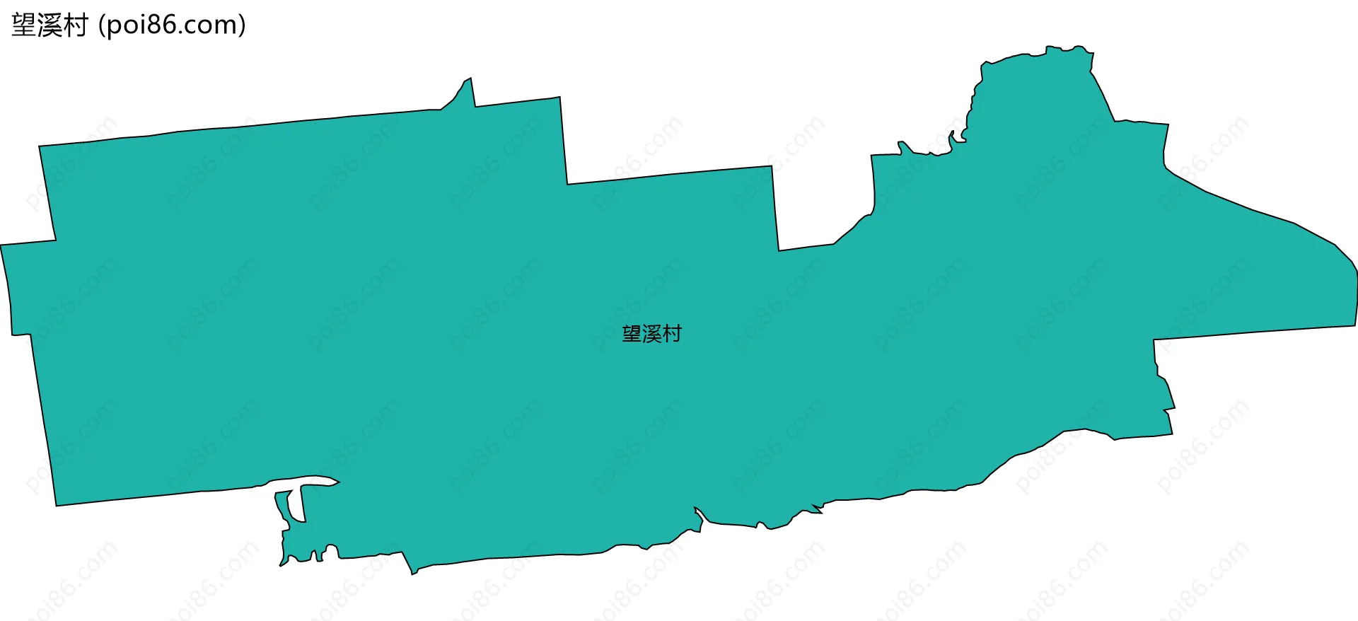 望溪村边界地图