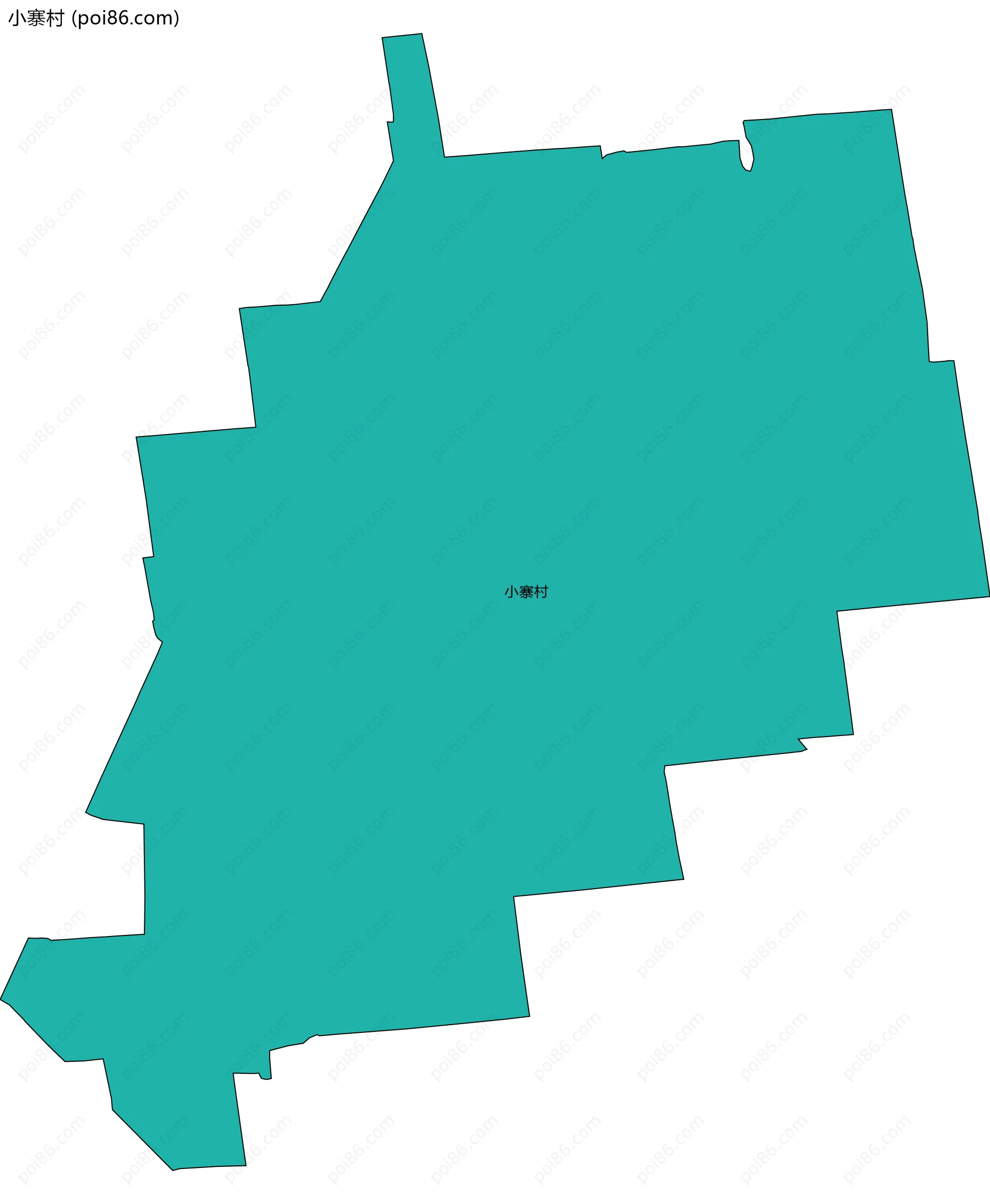 小寨村边界地图