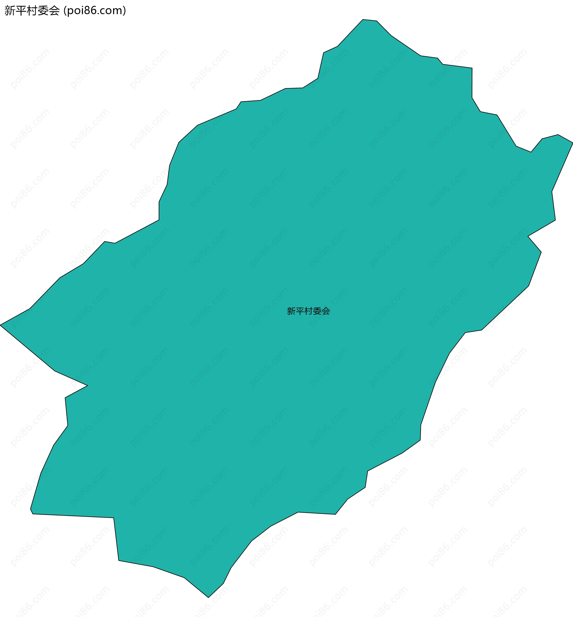 新平村委会边界地图