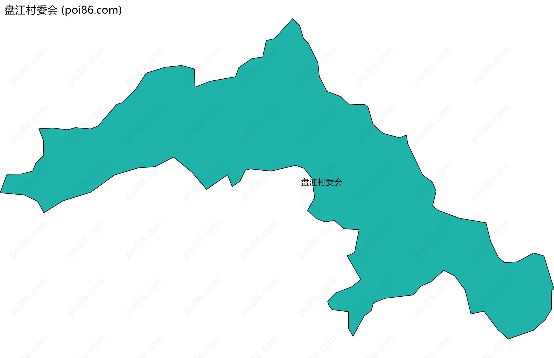 盘江村委会边界地图