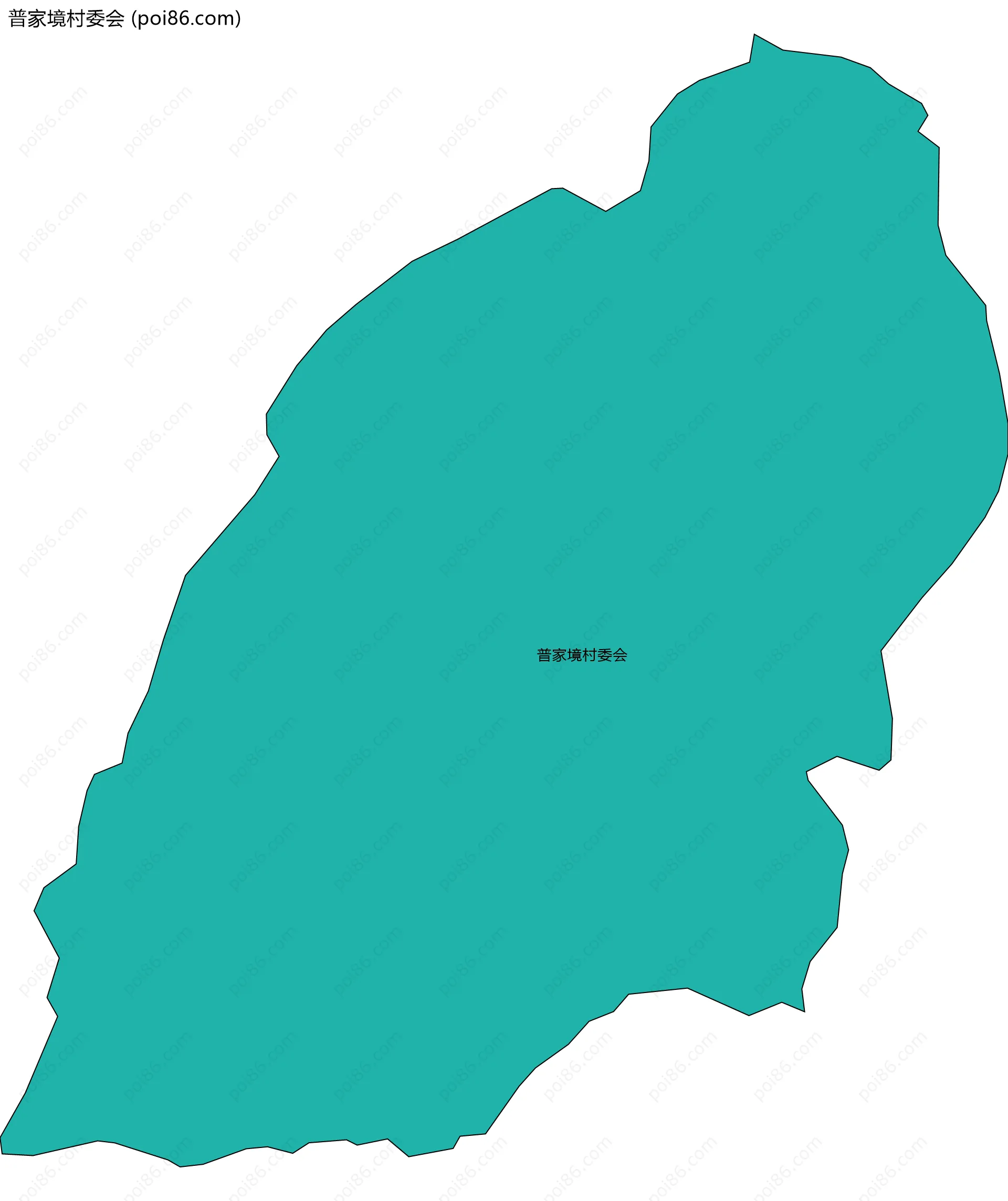普家境村委会边界地图