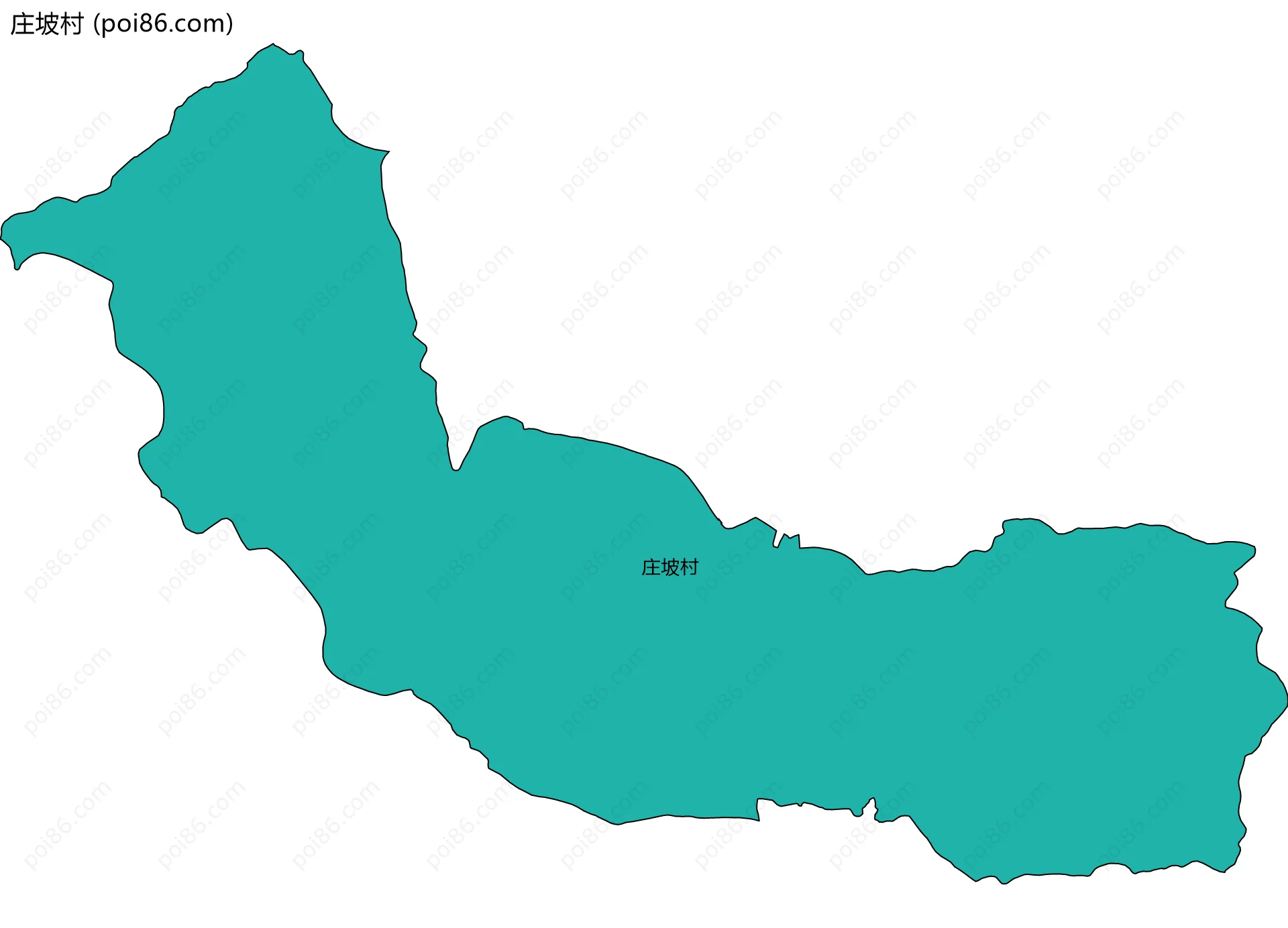 庄坡村边界地图