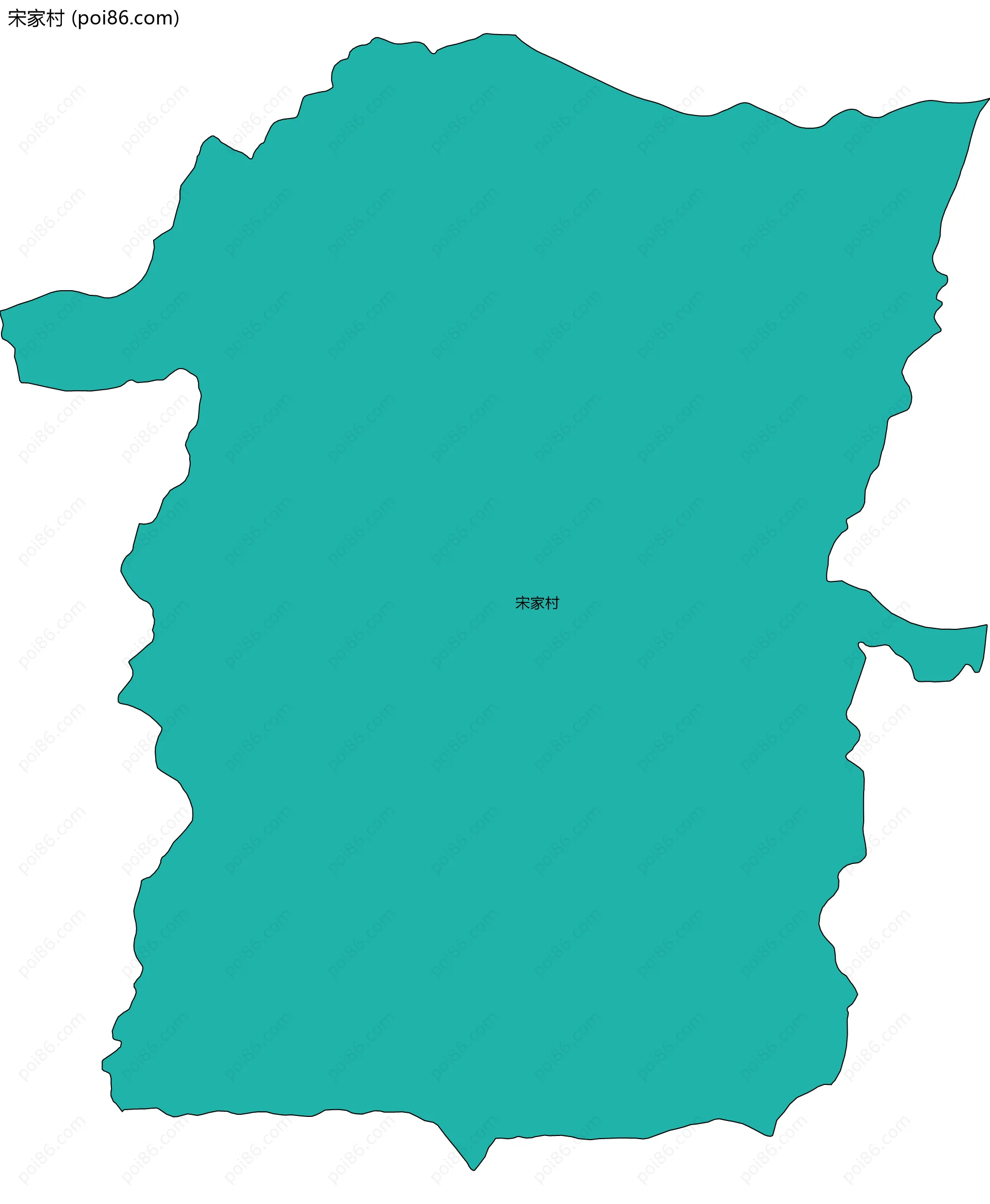 宋家村边界地图