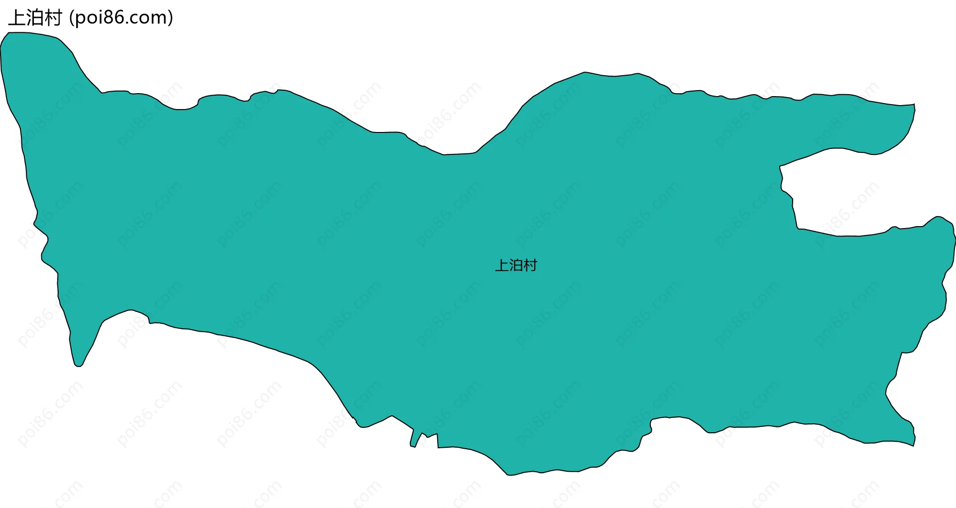 上泊村边界地图