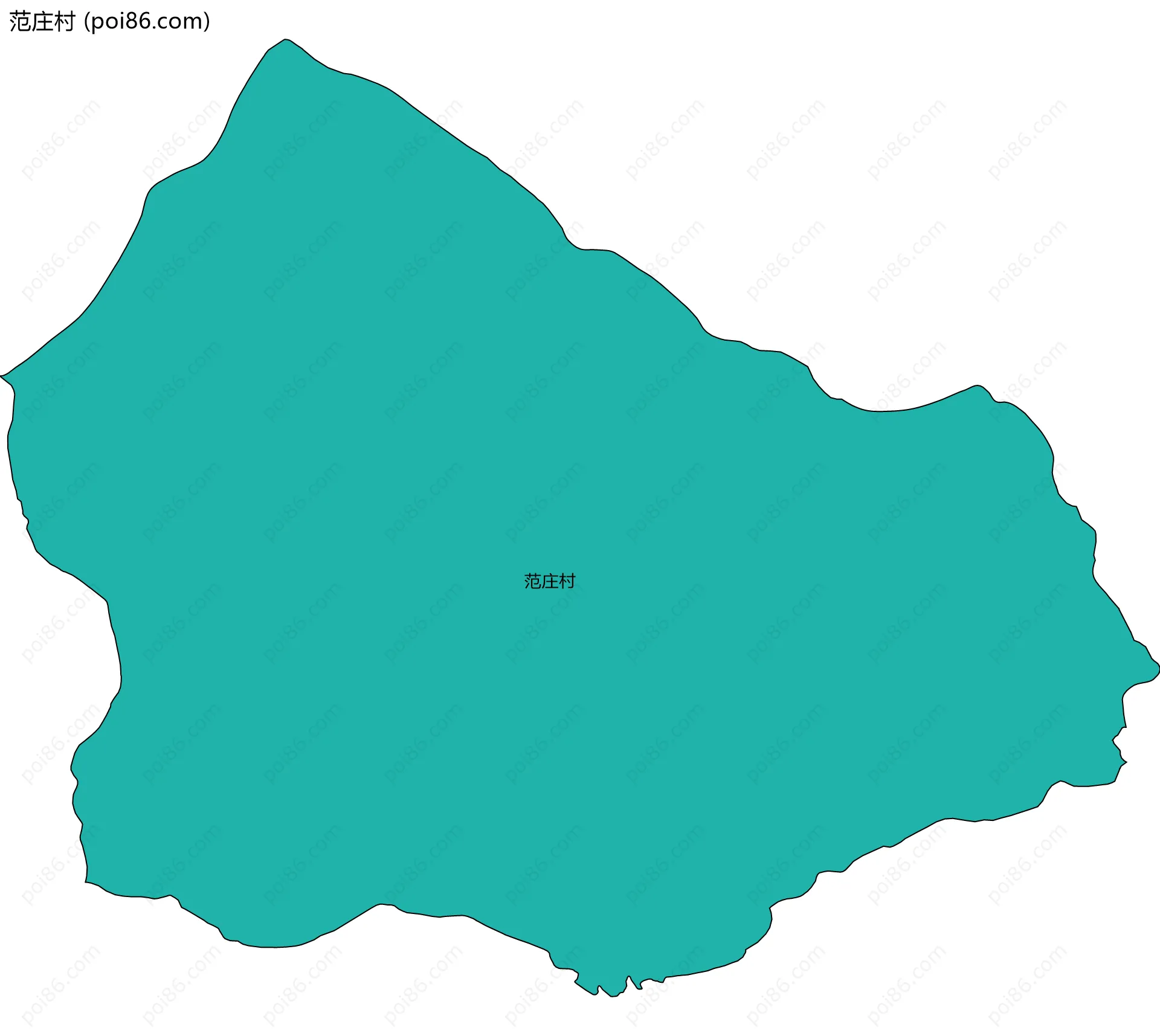 范庄村边界地图