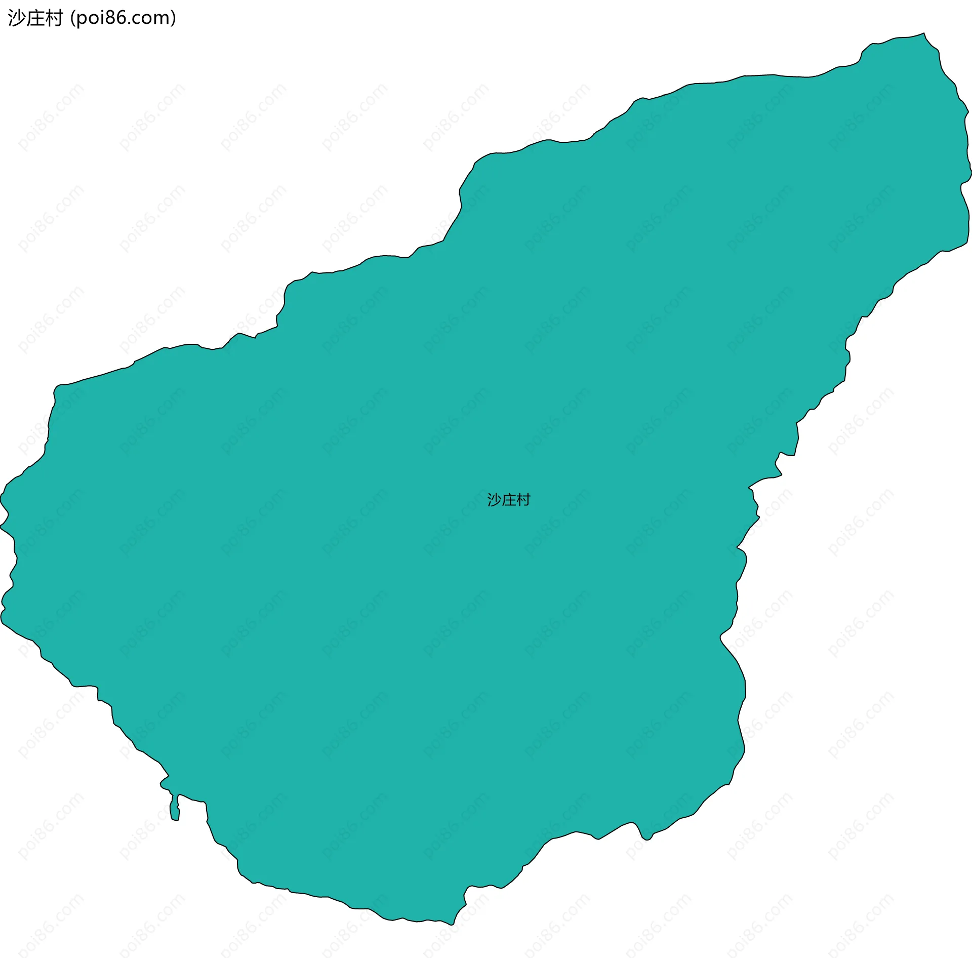 沙庄村边界地图