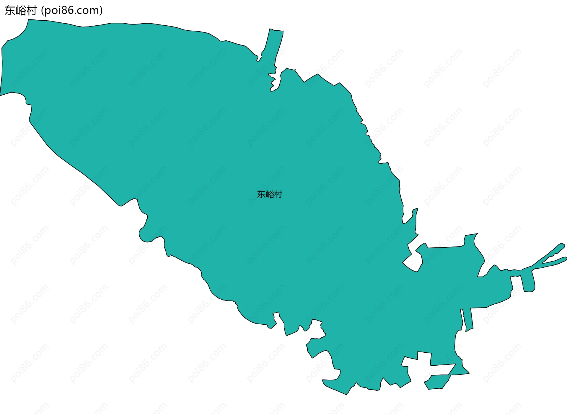 东峪村边界地图