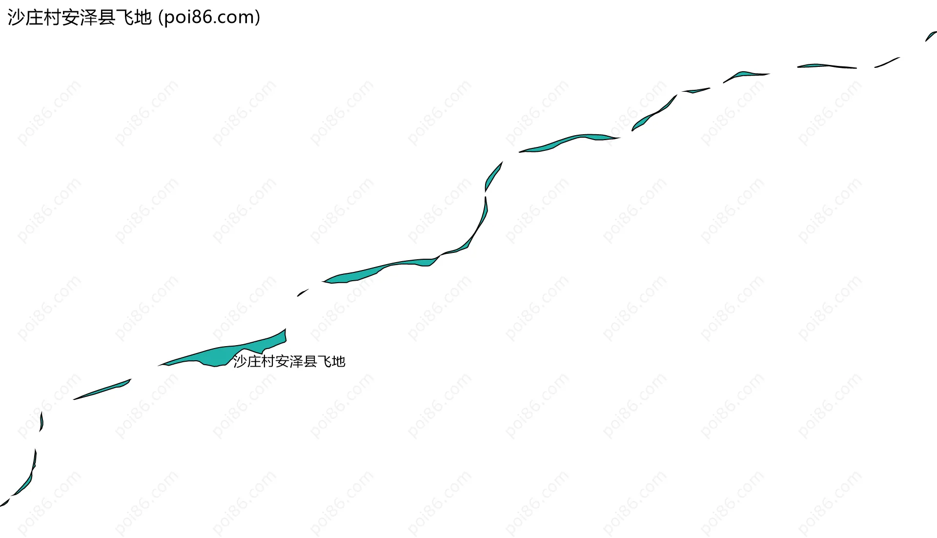 沙庄村安泽县飞地边界地图