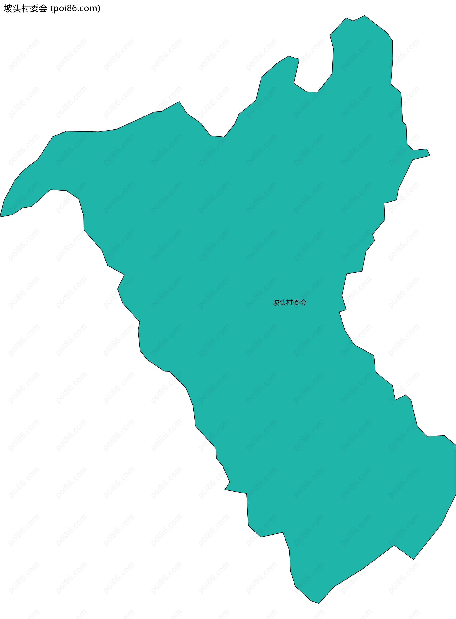 坡头村委会边界地图