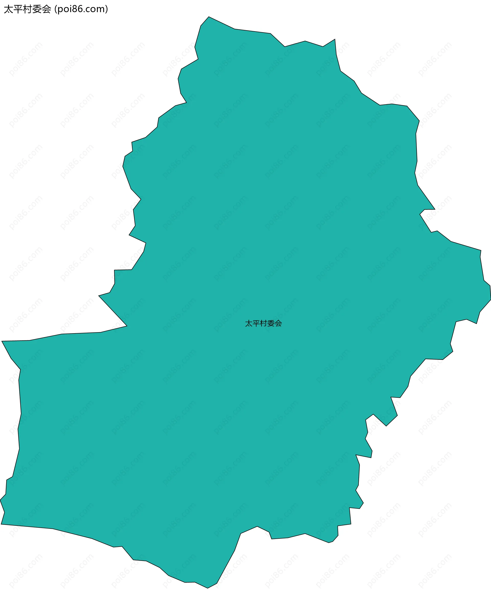 太平村委会边界地图
