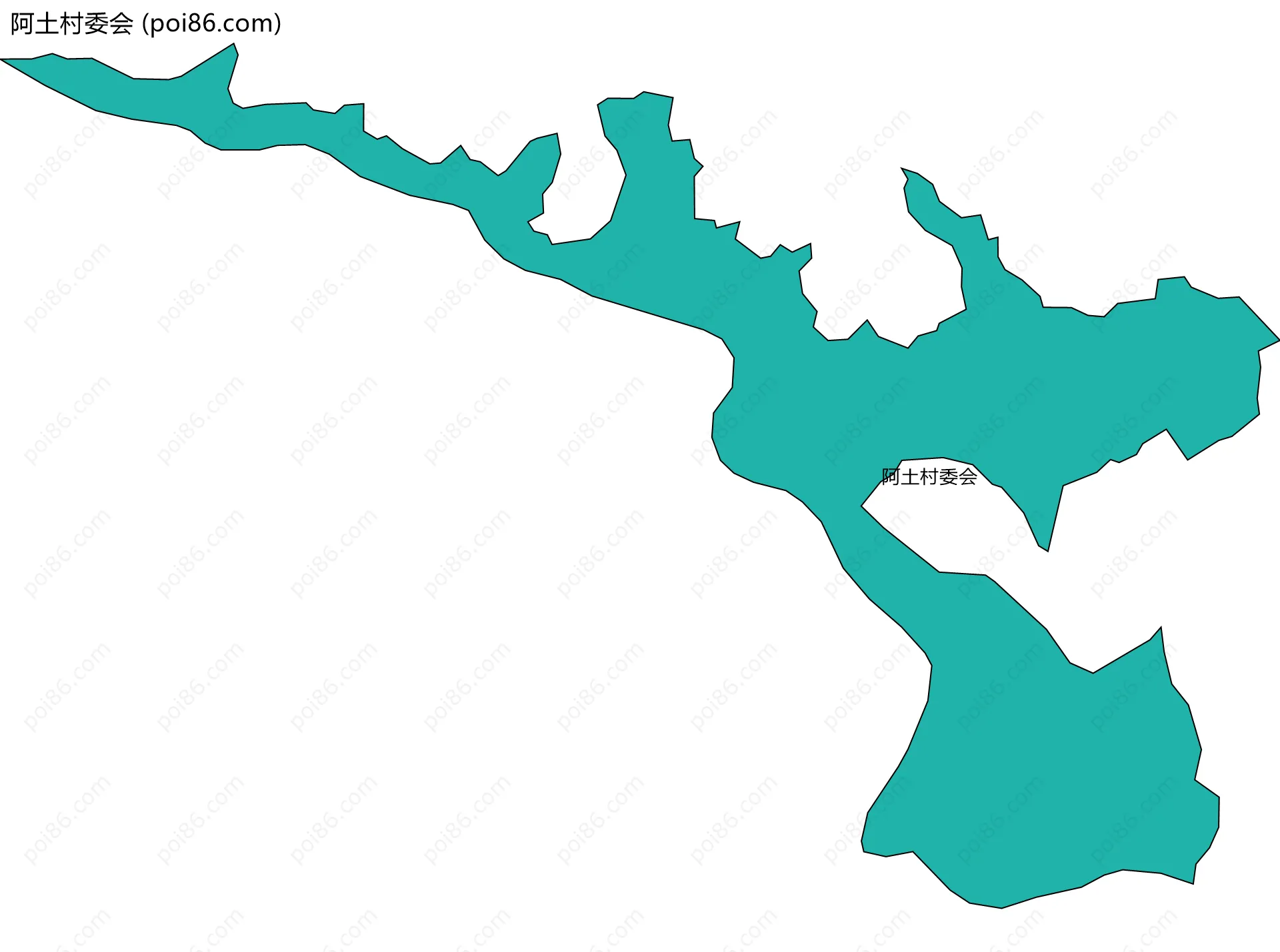 阿土村委会边界地图