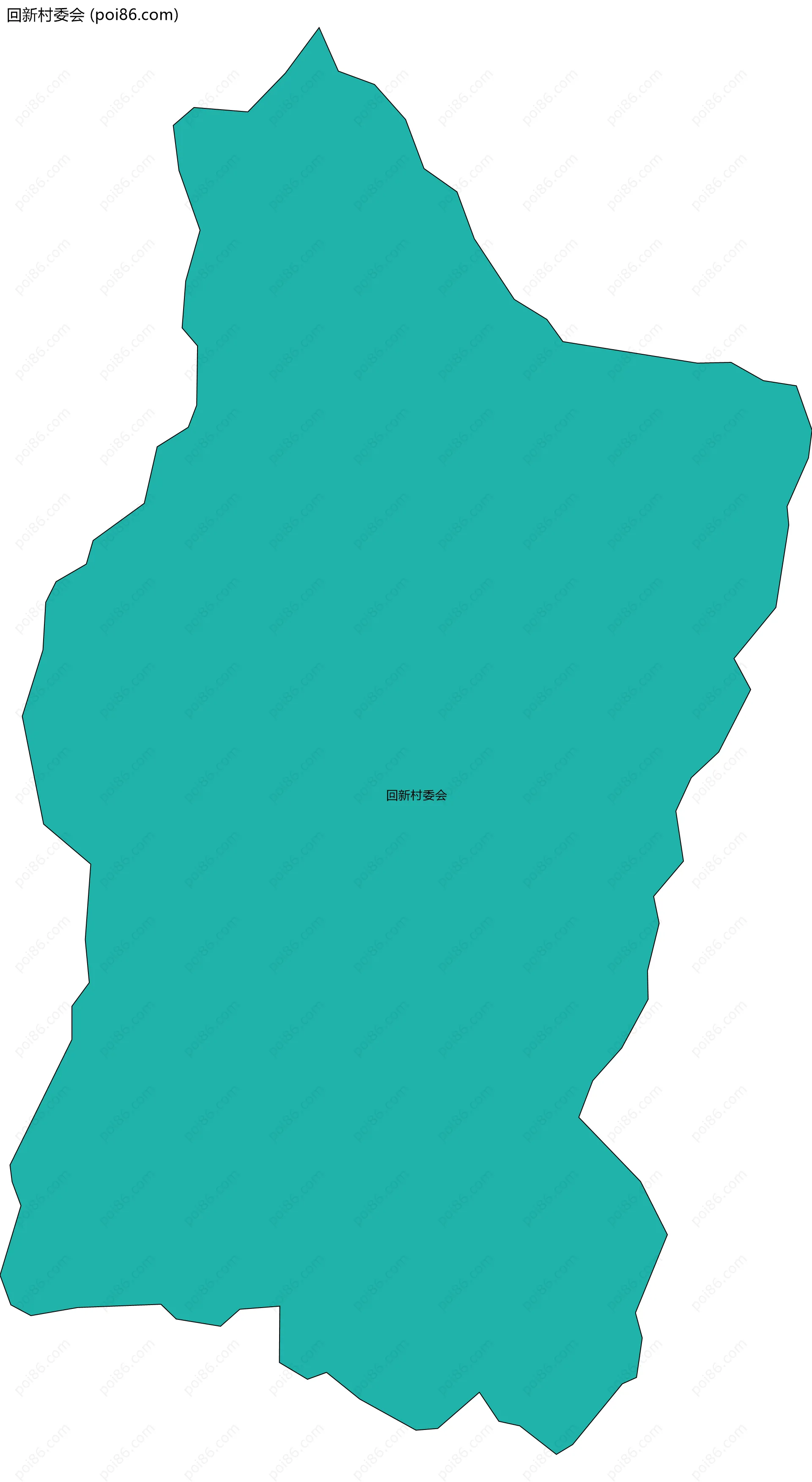 回新村委会边界地图