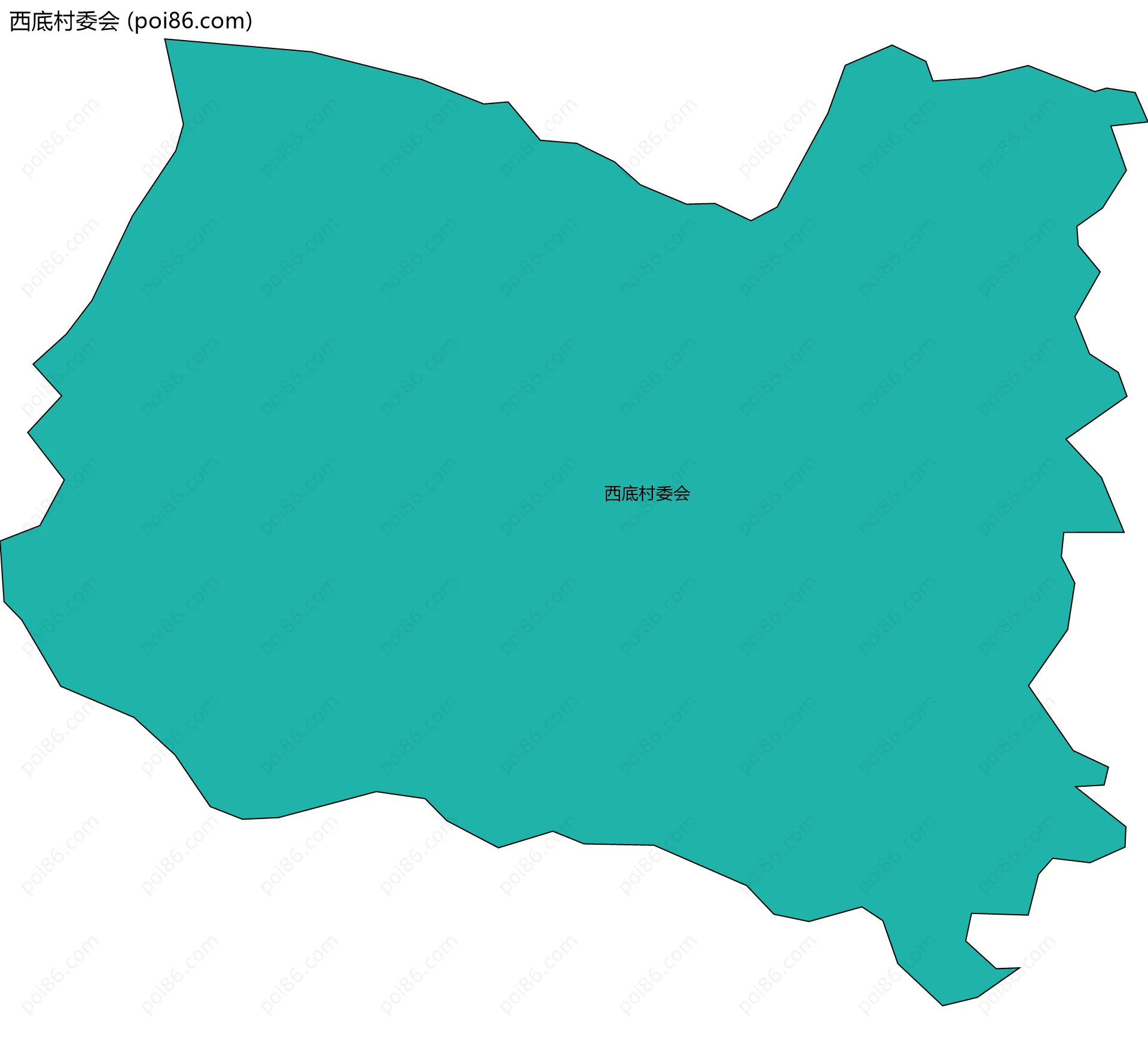 西底村委会边界地图
