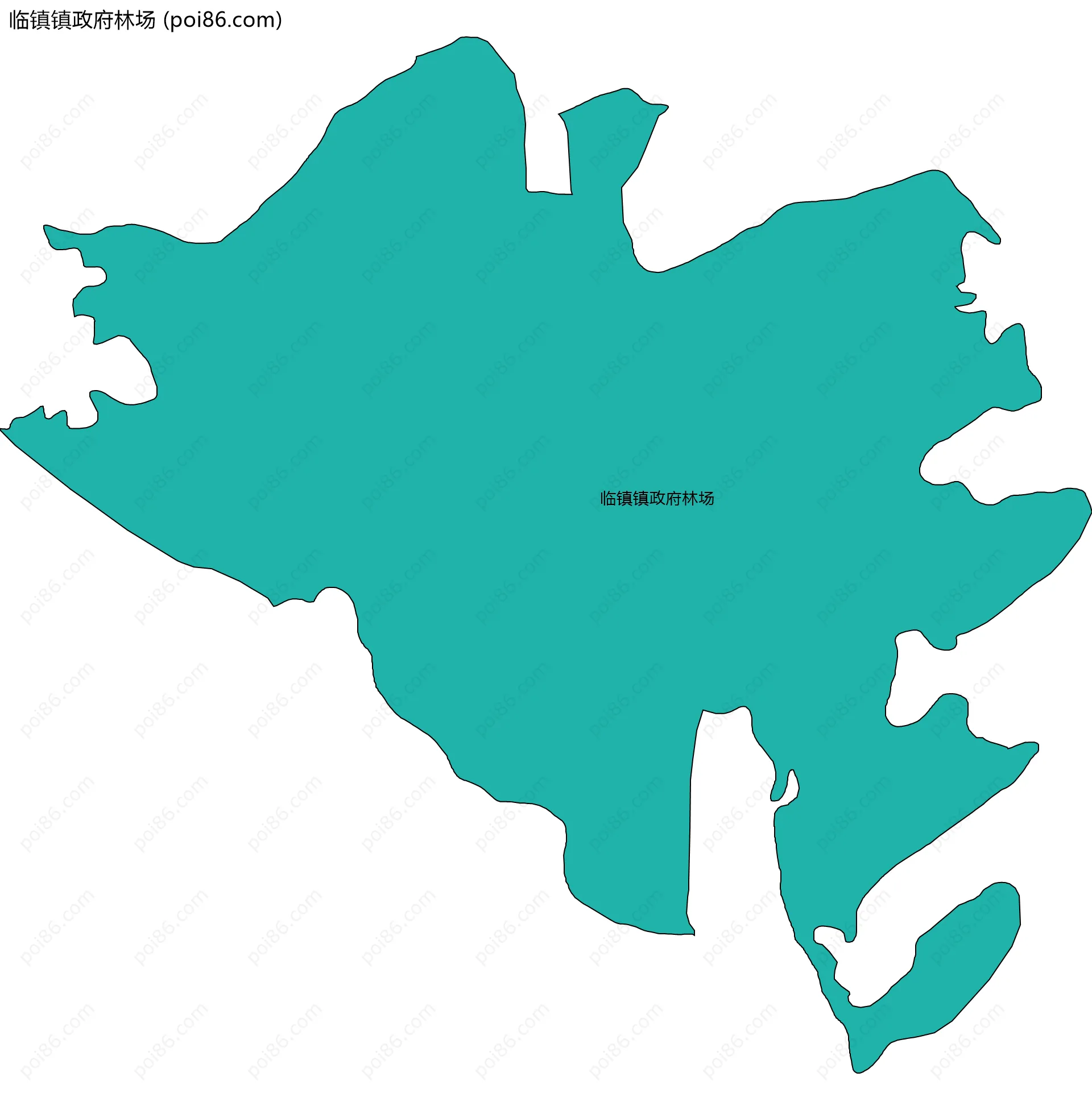 临镇镇政府林场边界地图