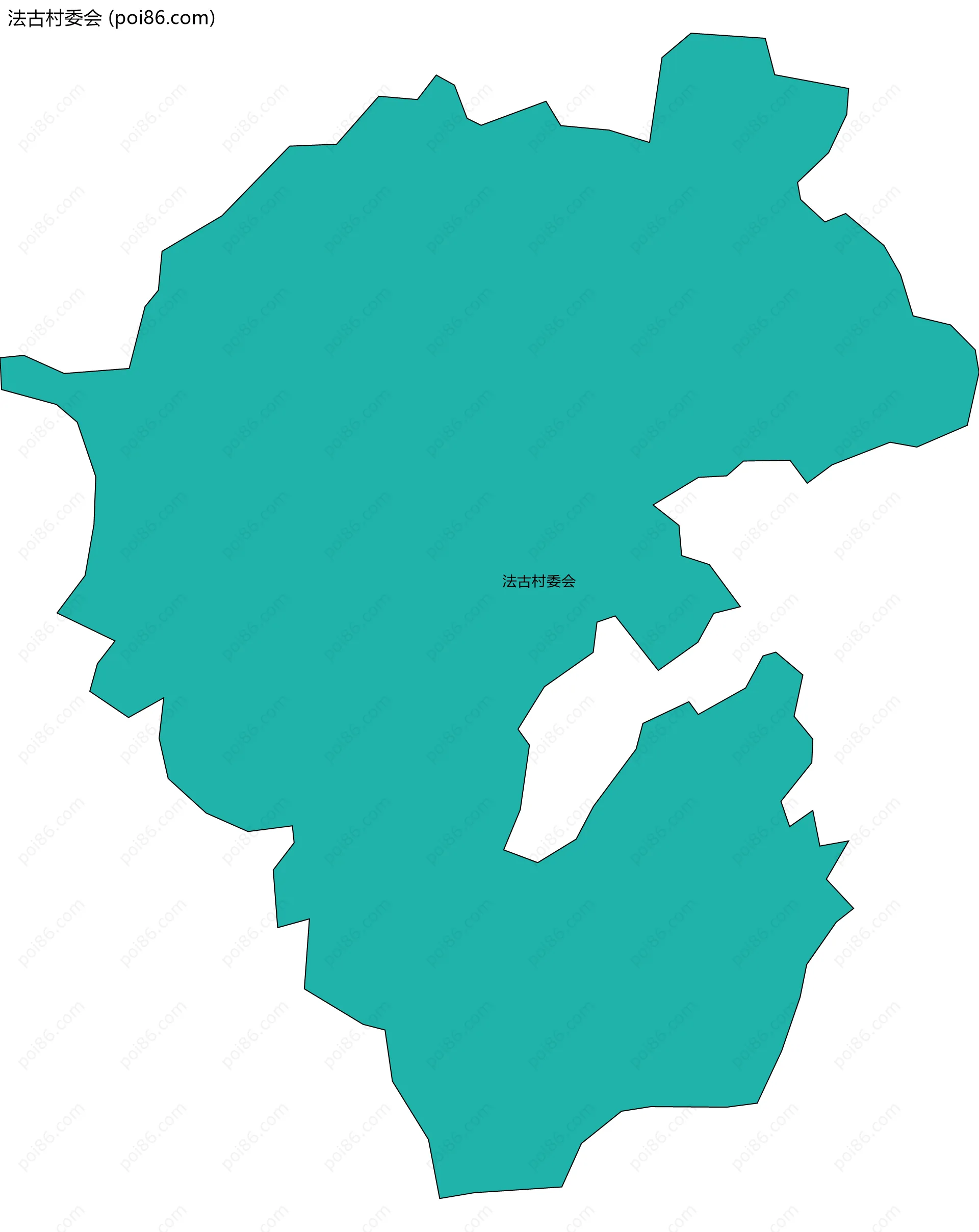 法古村委会边界地图