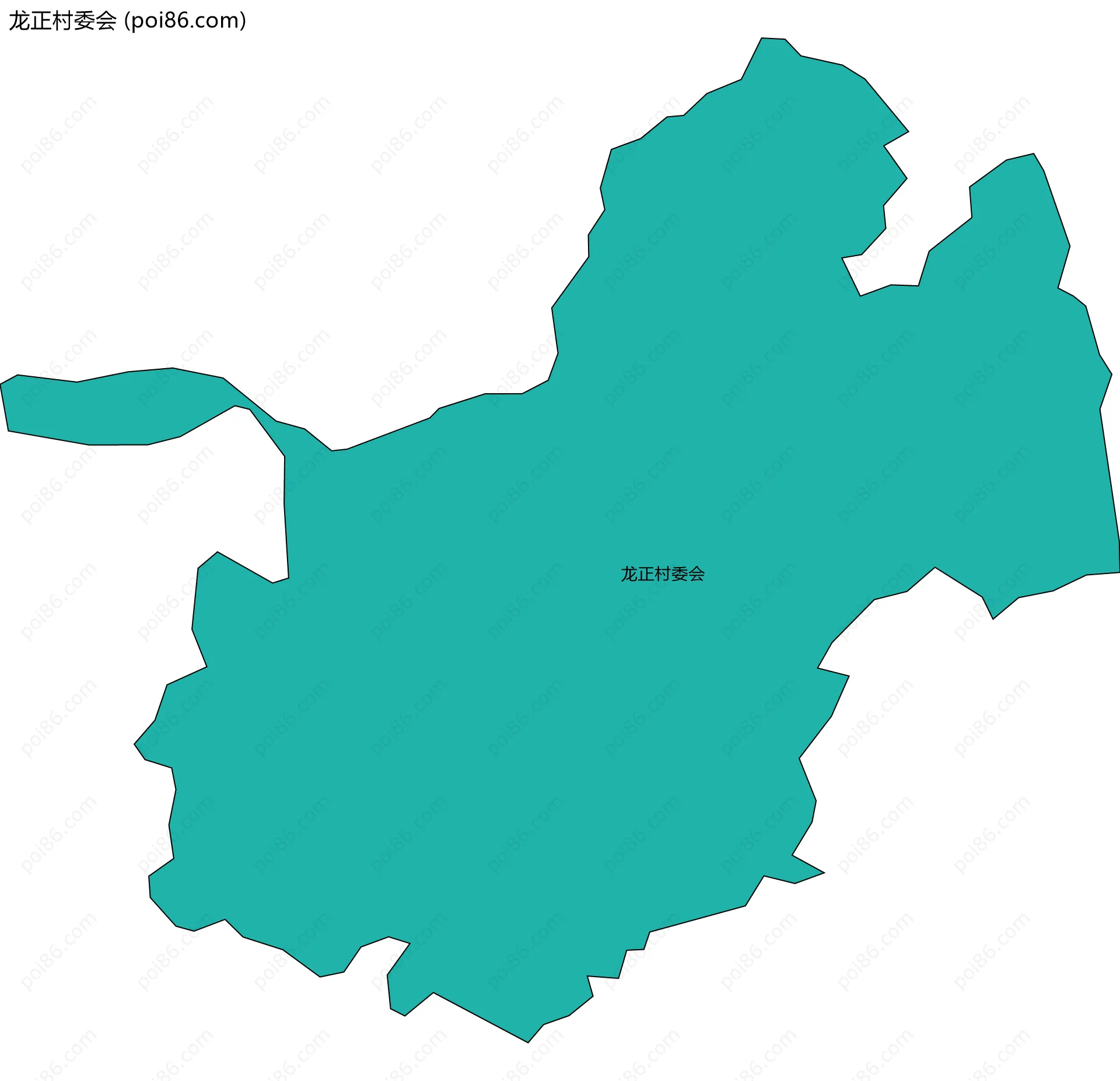 龙正村委会边界地图