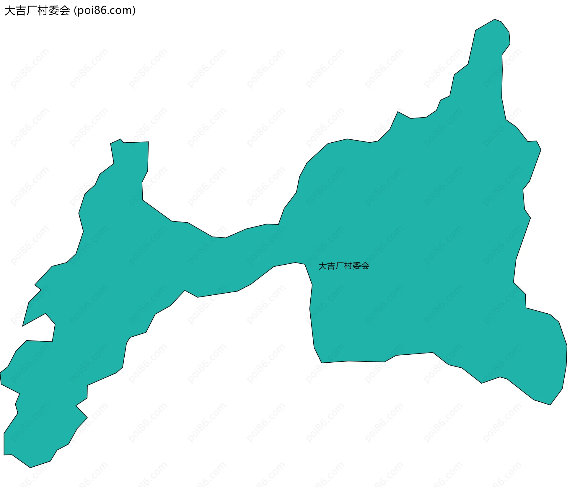 大吉厂村委会边界地图