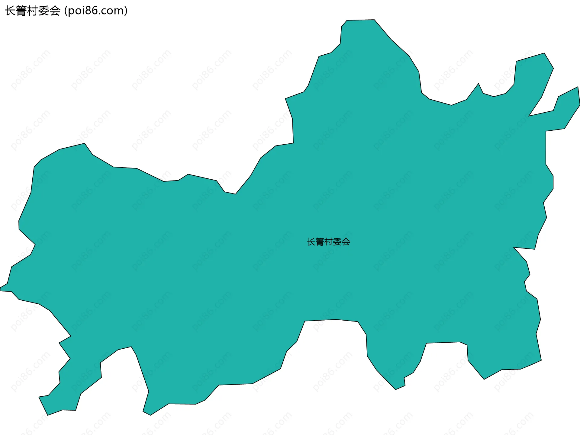 长箐村委会边界地图